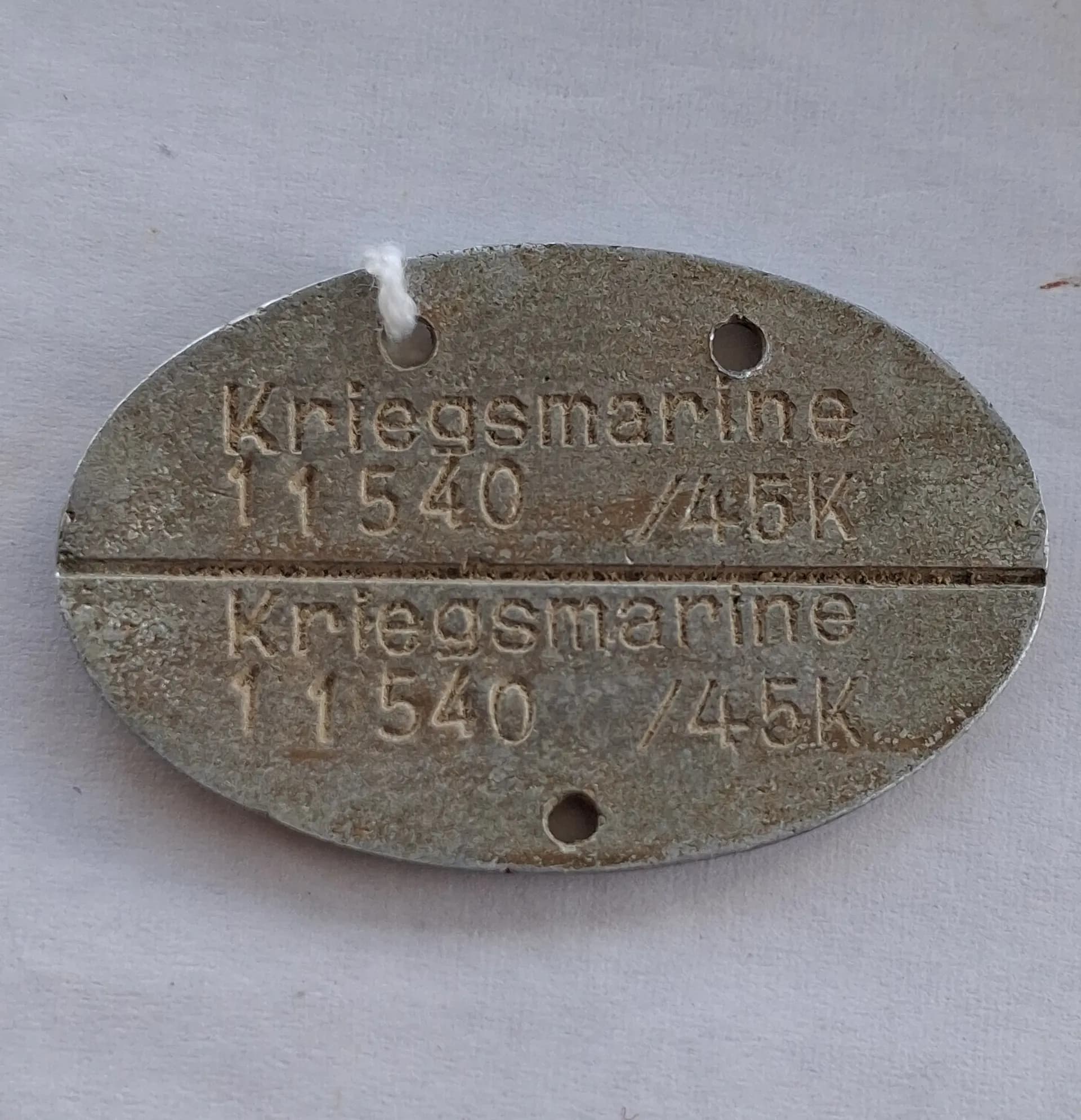 Plaque d identité de la kriegsmarine - 1
