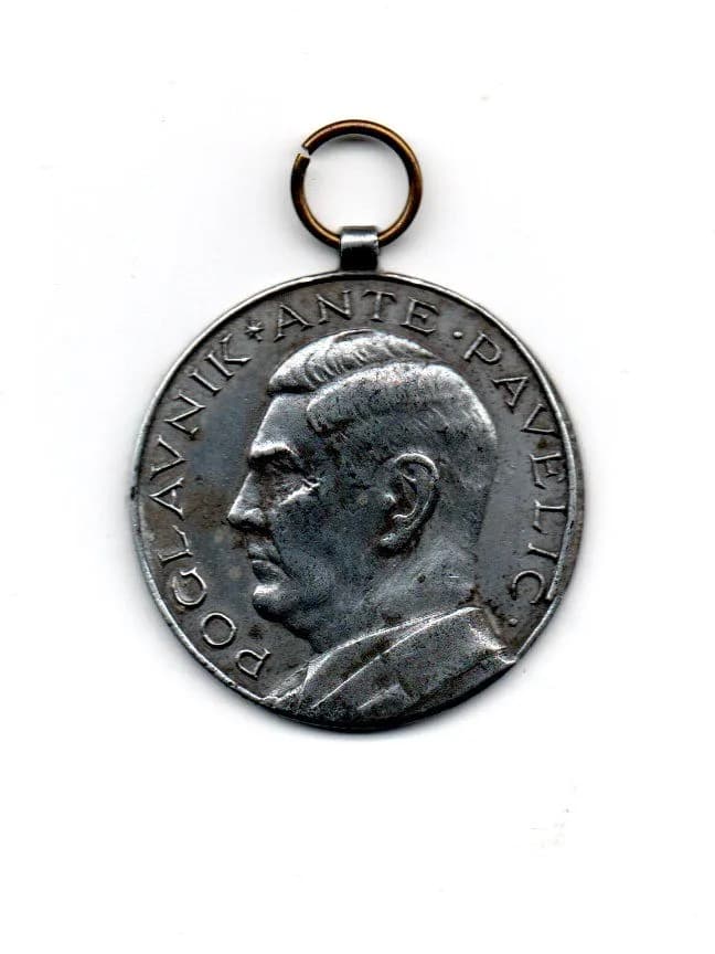 médaille pour bravoure ; Croatie 1941 - 1