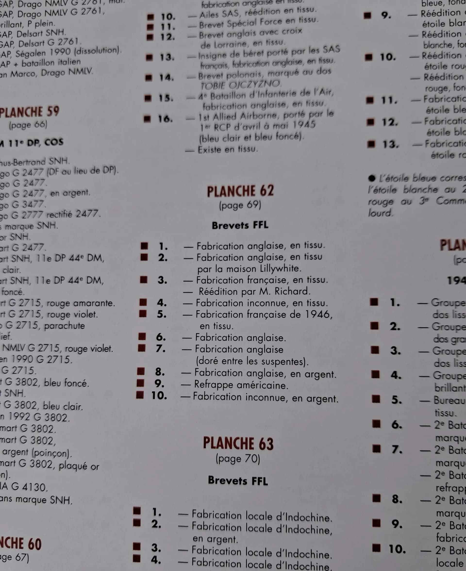 Livre insignes parachutistes français  - 6