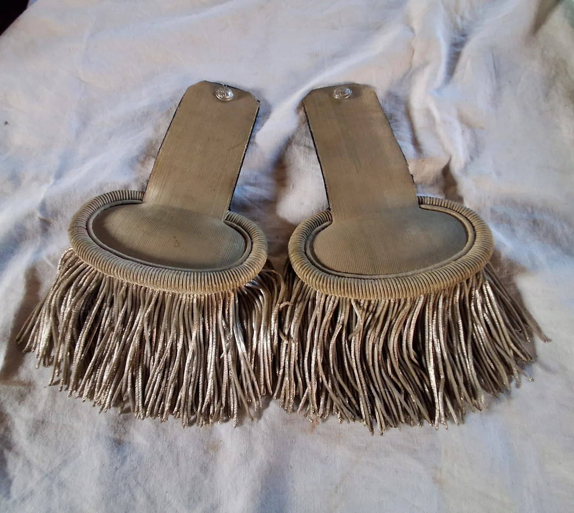 PAIRE D'ÉPAULETTES DE CAPITAINE DE LA GARDE NATIONALE SECONDE RÉPUBLIQUE - 1