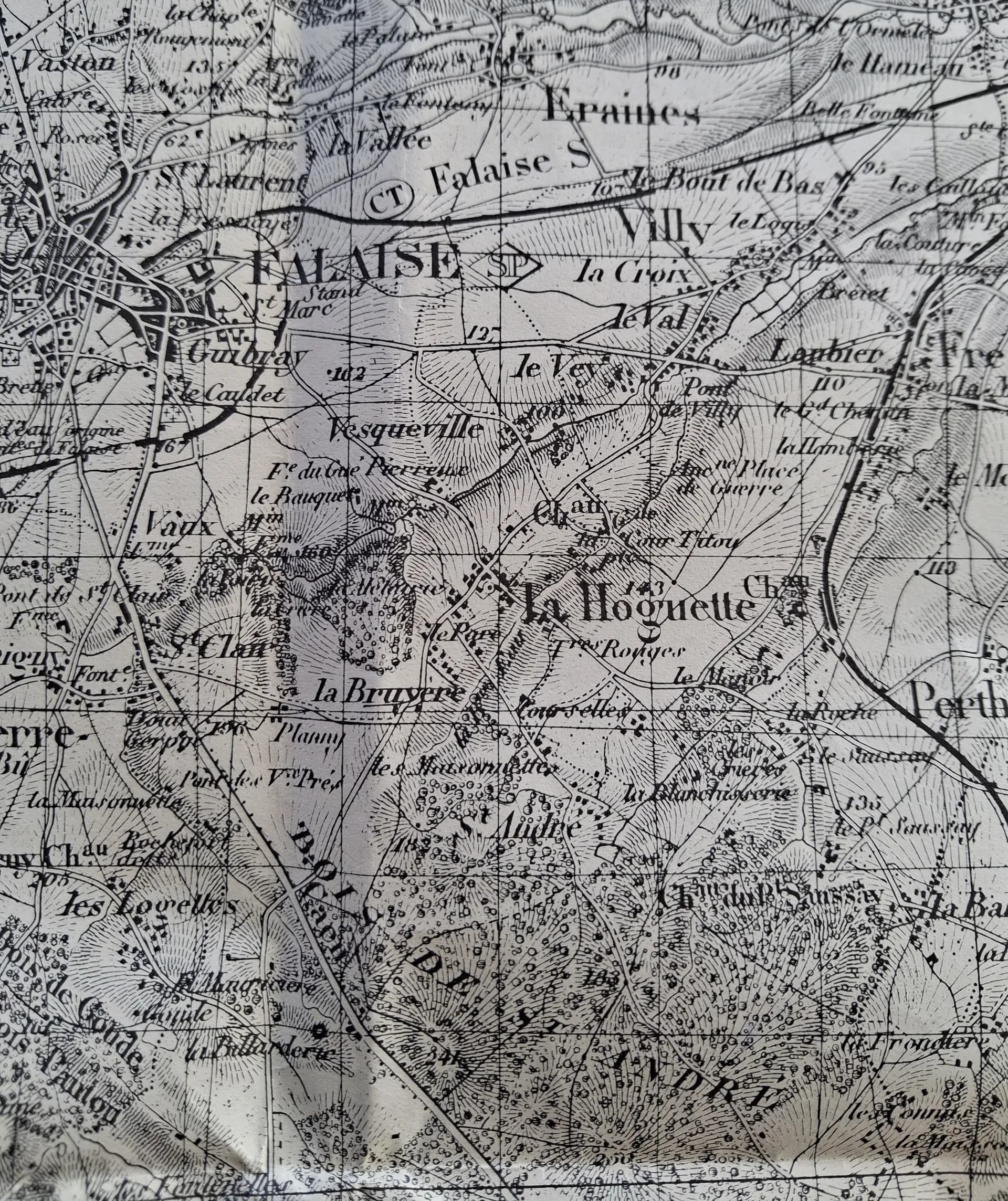 Carte poche de Falaise 1943 - 4