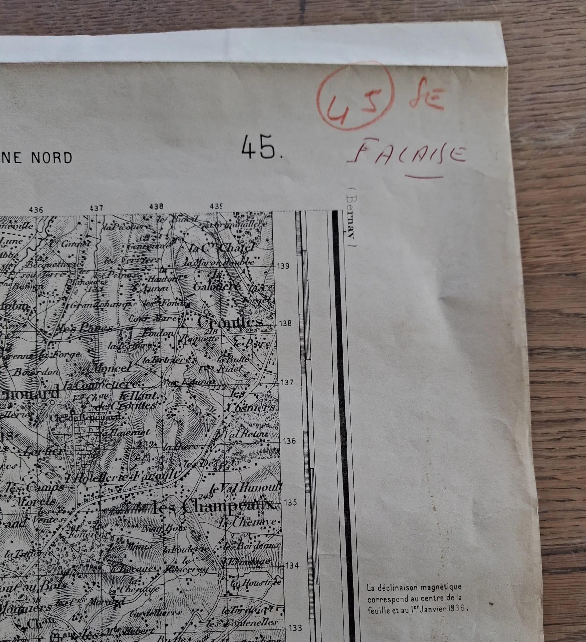 Carte poche de Falaise 1943 - 7