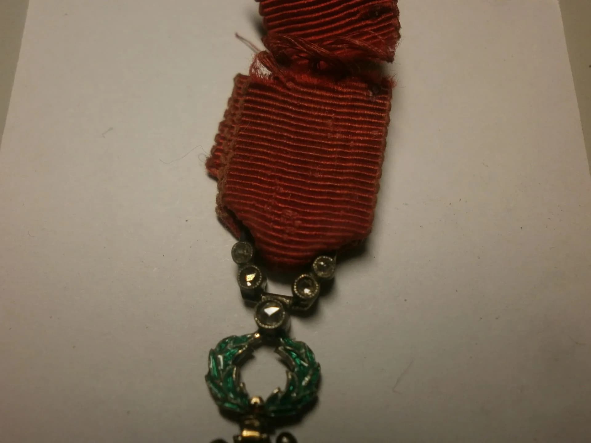 miniature Légion d Honneur IVe république uniface avec brillants - 4