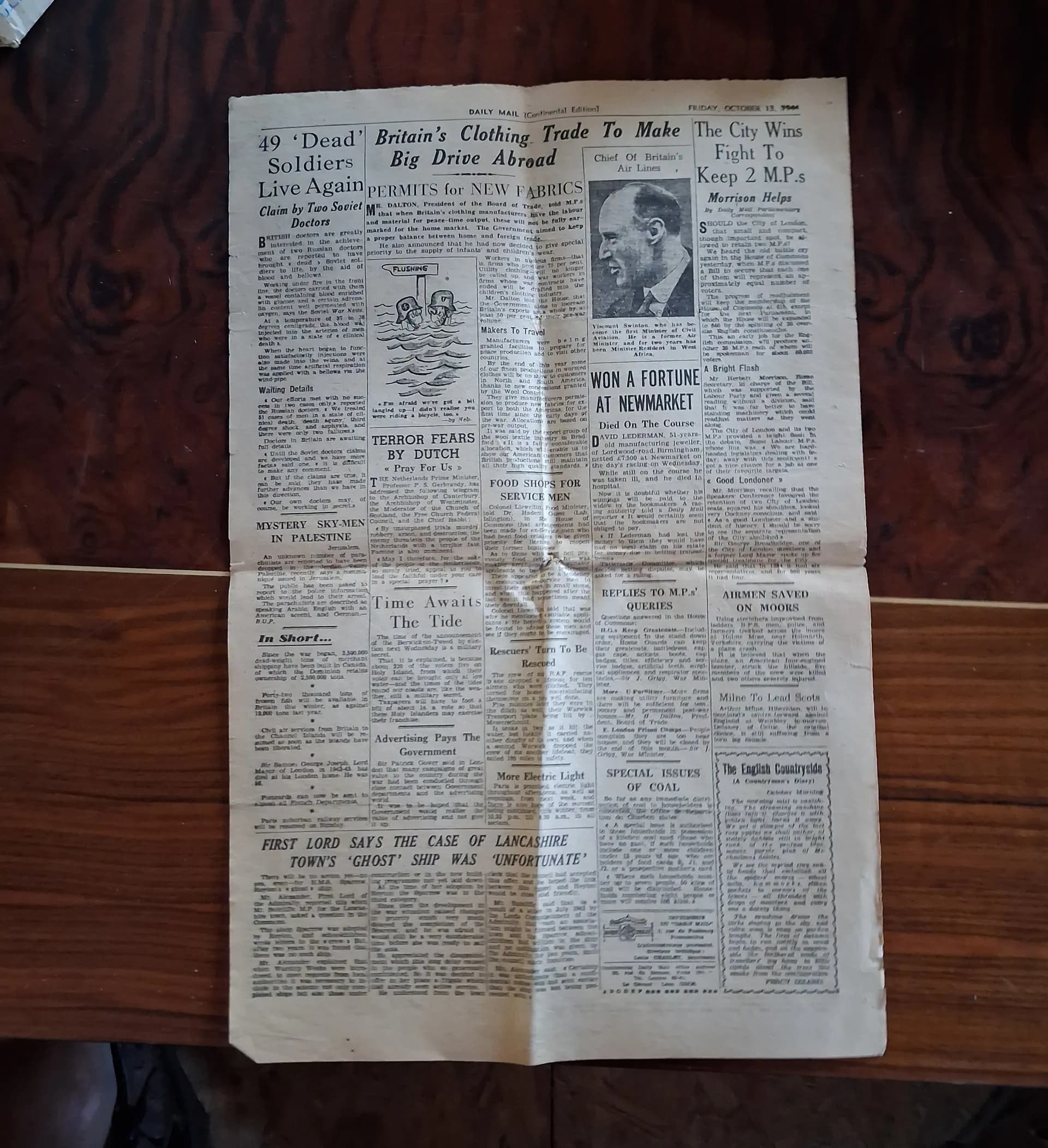 Journal allié Daily mail 1944.Arnhem - 4