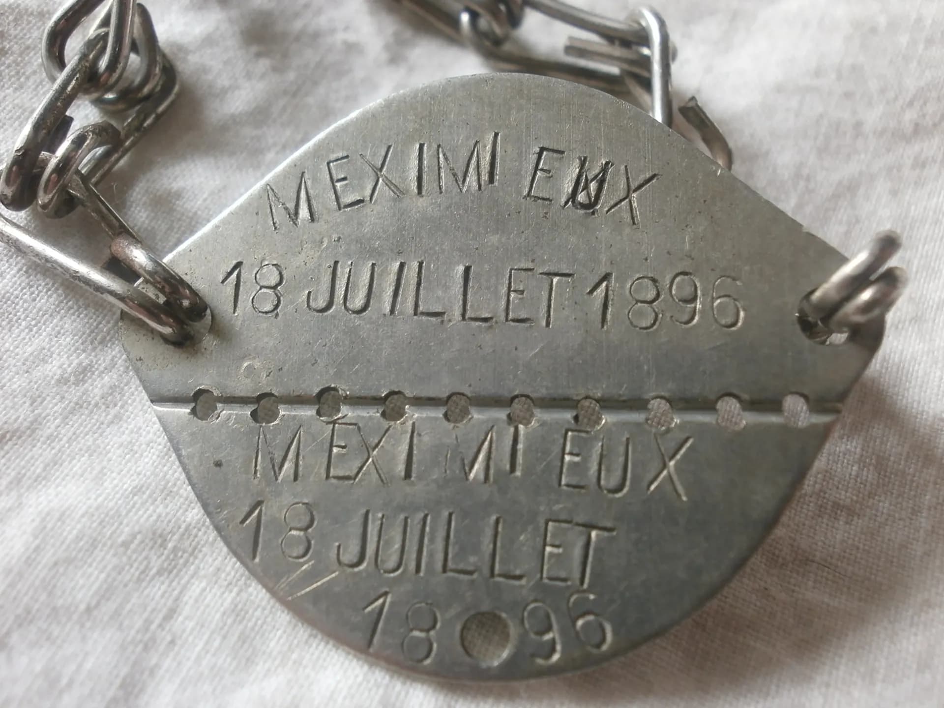 plaque d'identité officier guerre 1914-1918 - 2