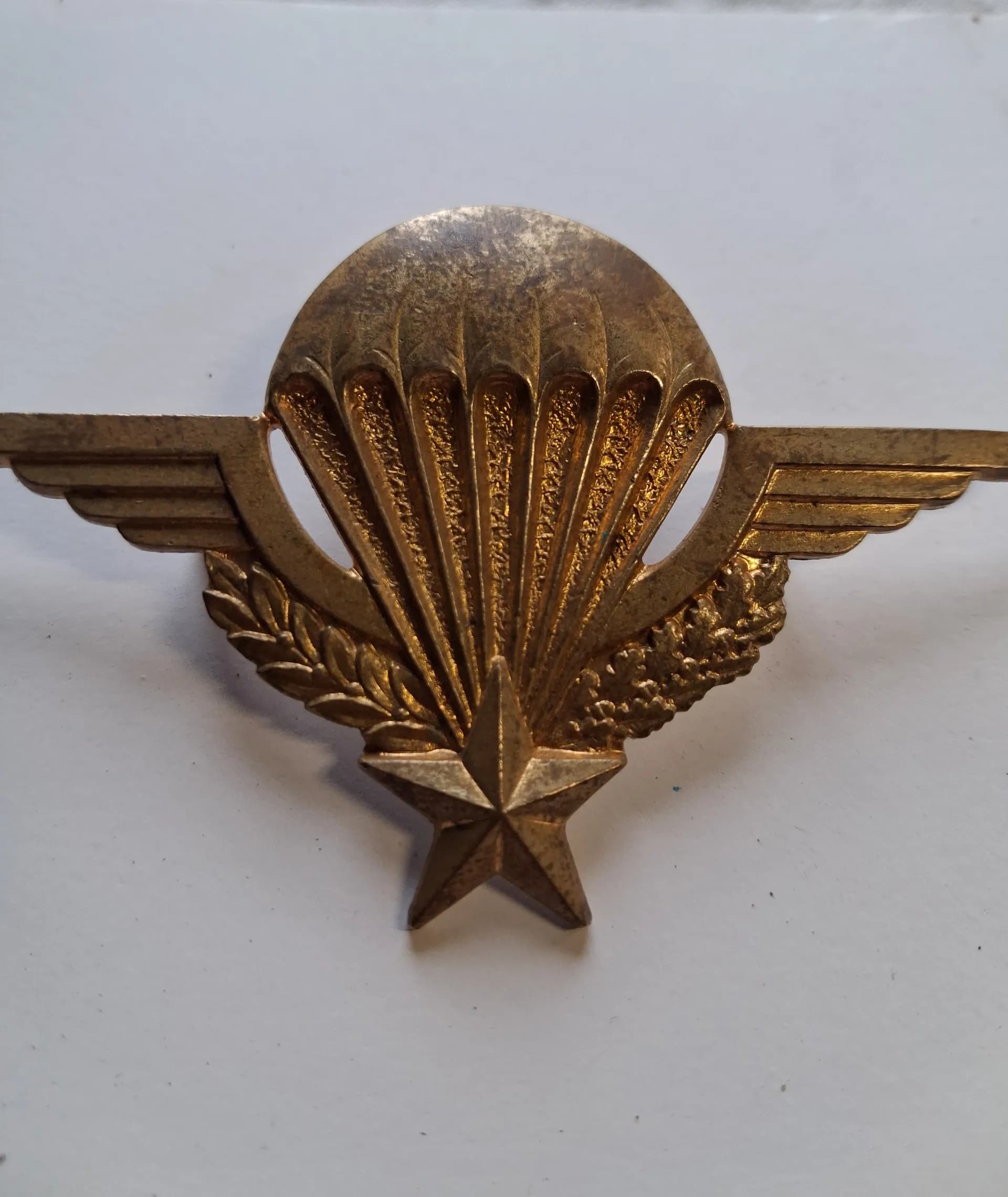 Brevet parachutiste doré et numéroté  - 1