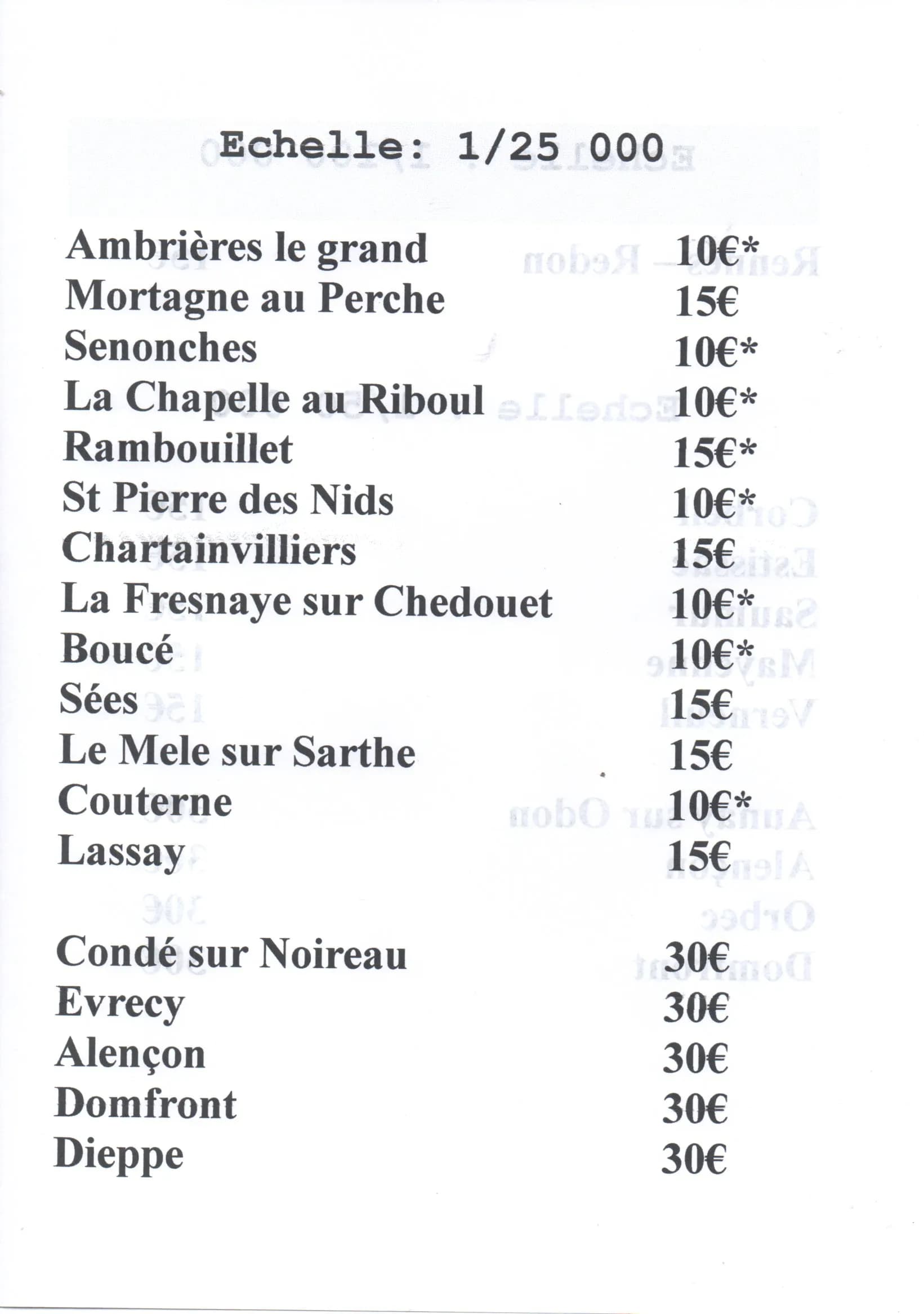 Carte britannique Couterne 1/25 000 édition juillet 1944 - 7