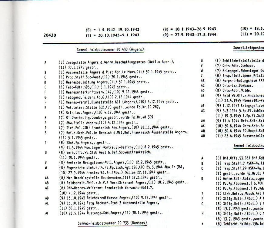 5 courriers envoyés par un soldat allemand du Mans en Mai et juin 1944 - 5