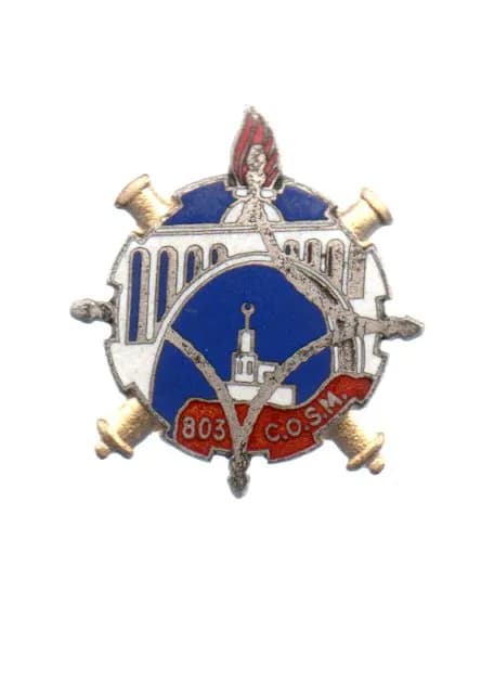 Insigne 803 compagnie d' ouvriers du service du matériel - 1
