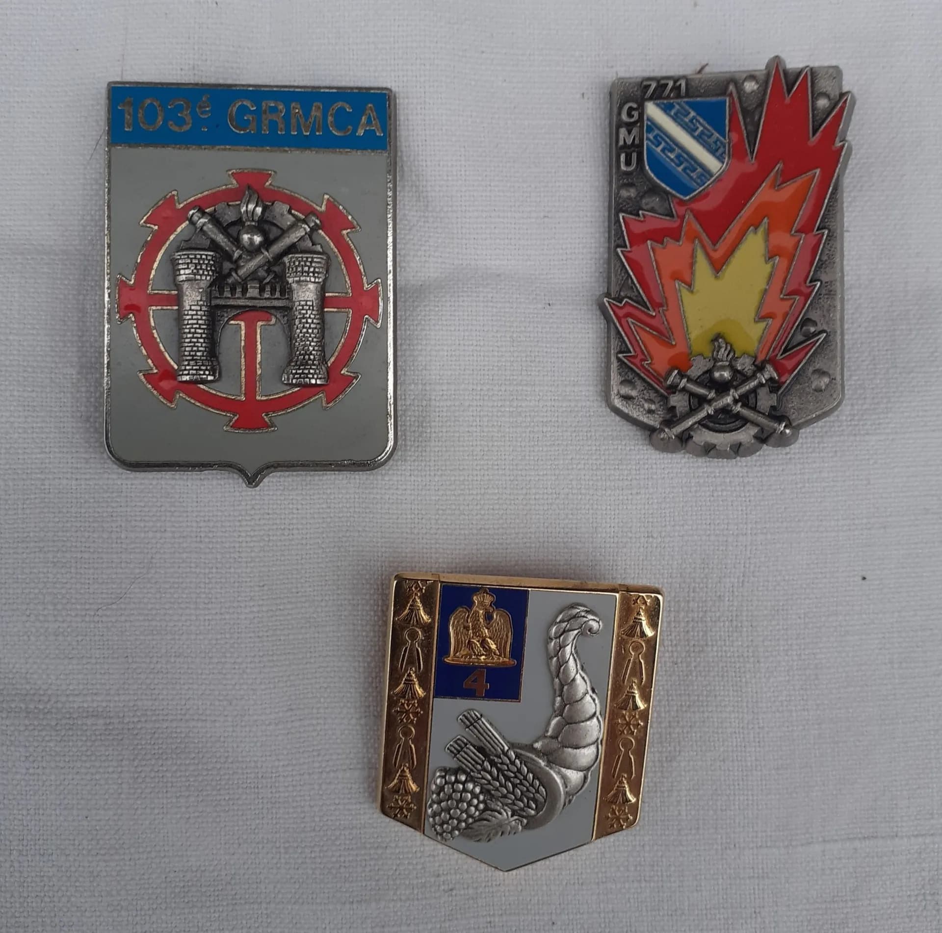 Lot de 10 insignes d'unités de soutien - 4