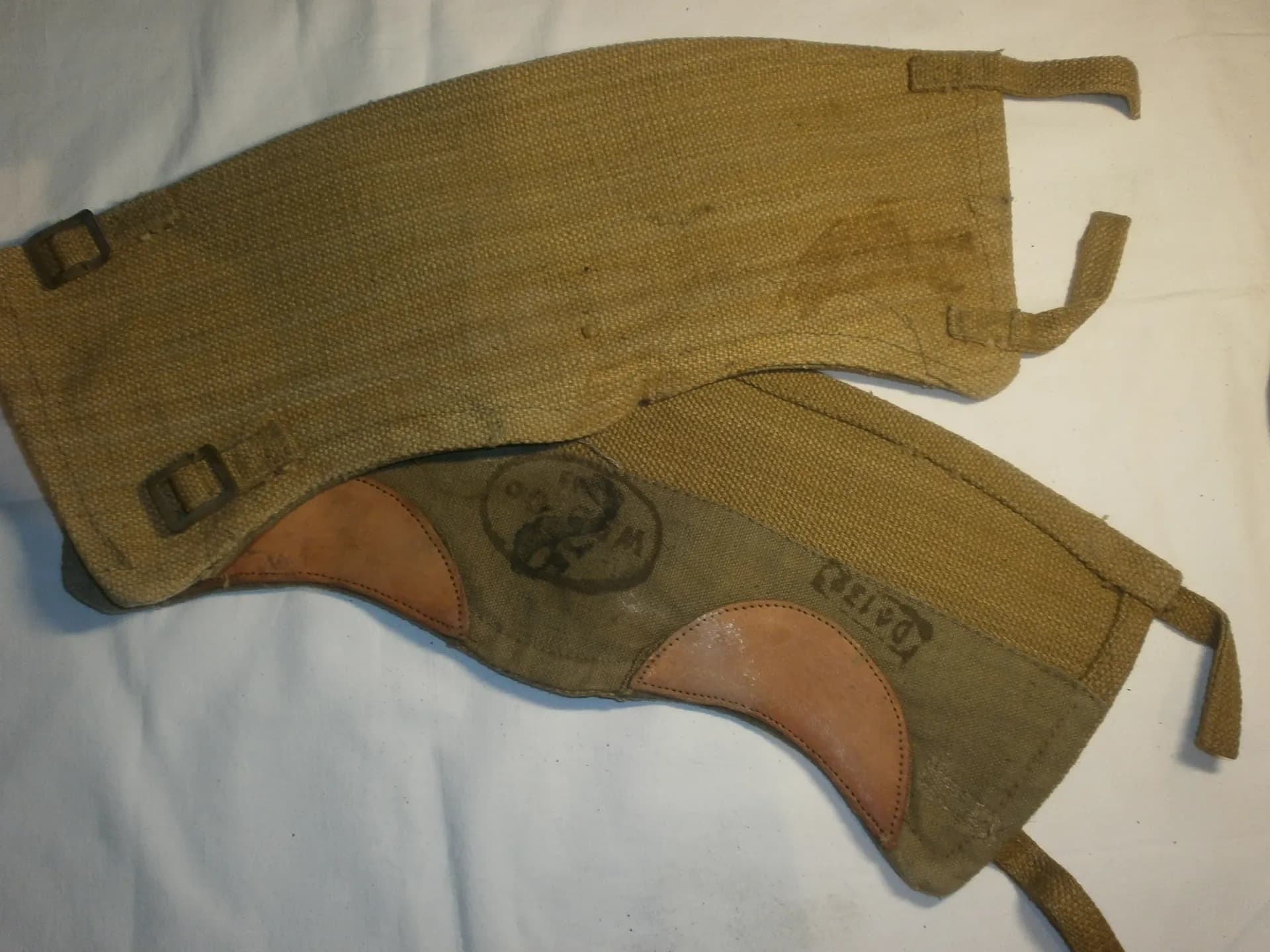 paire de guêtres toile britanniques - 1