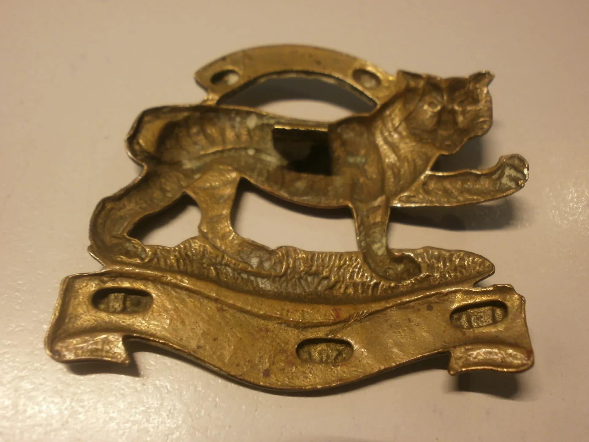 insigne de béret (Cap badge) du Leicestershire régiment - 2