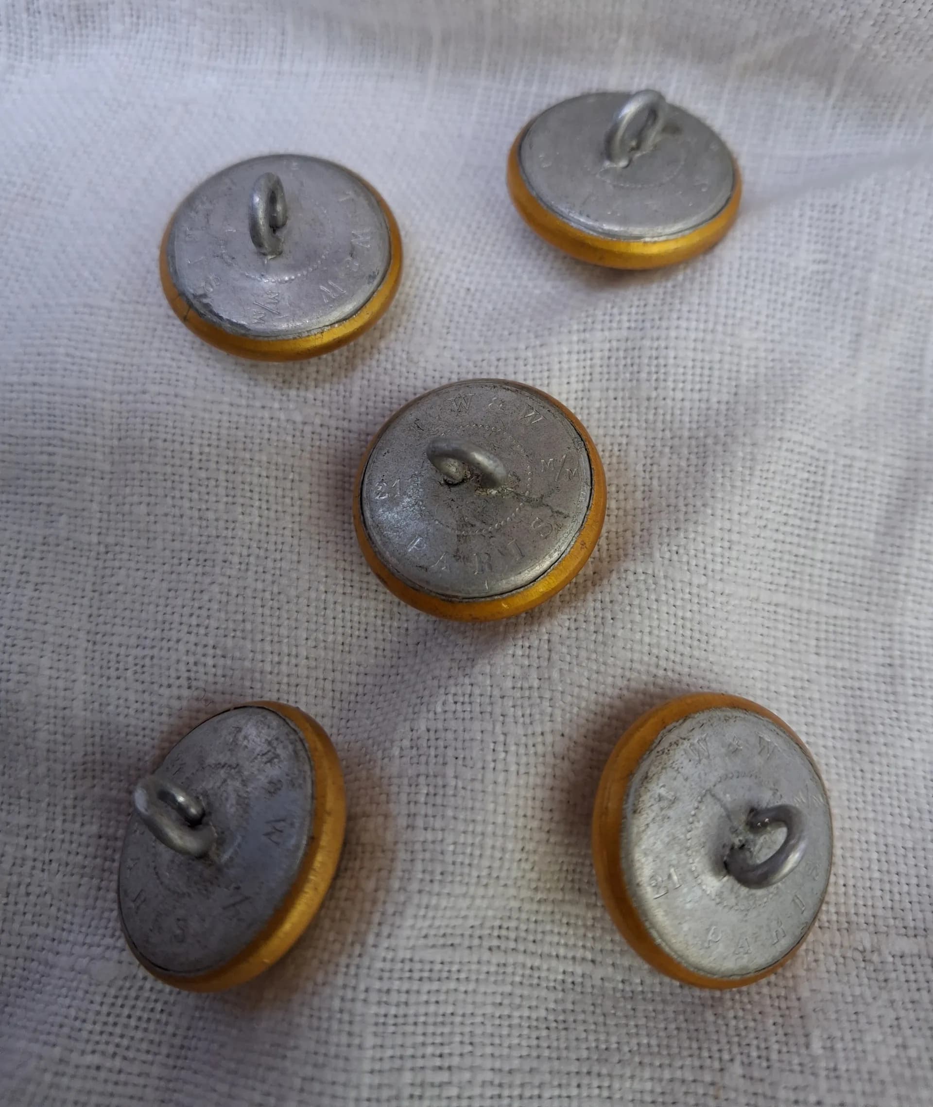 5 boutons garde républicaine  - 3