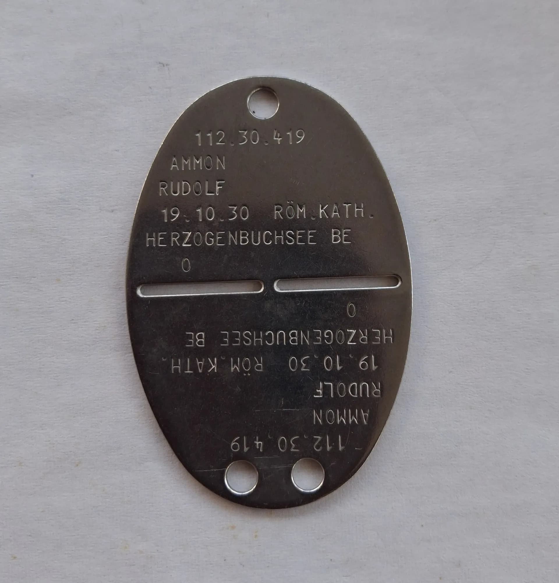 Plaque d identité armée suisse - 1