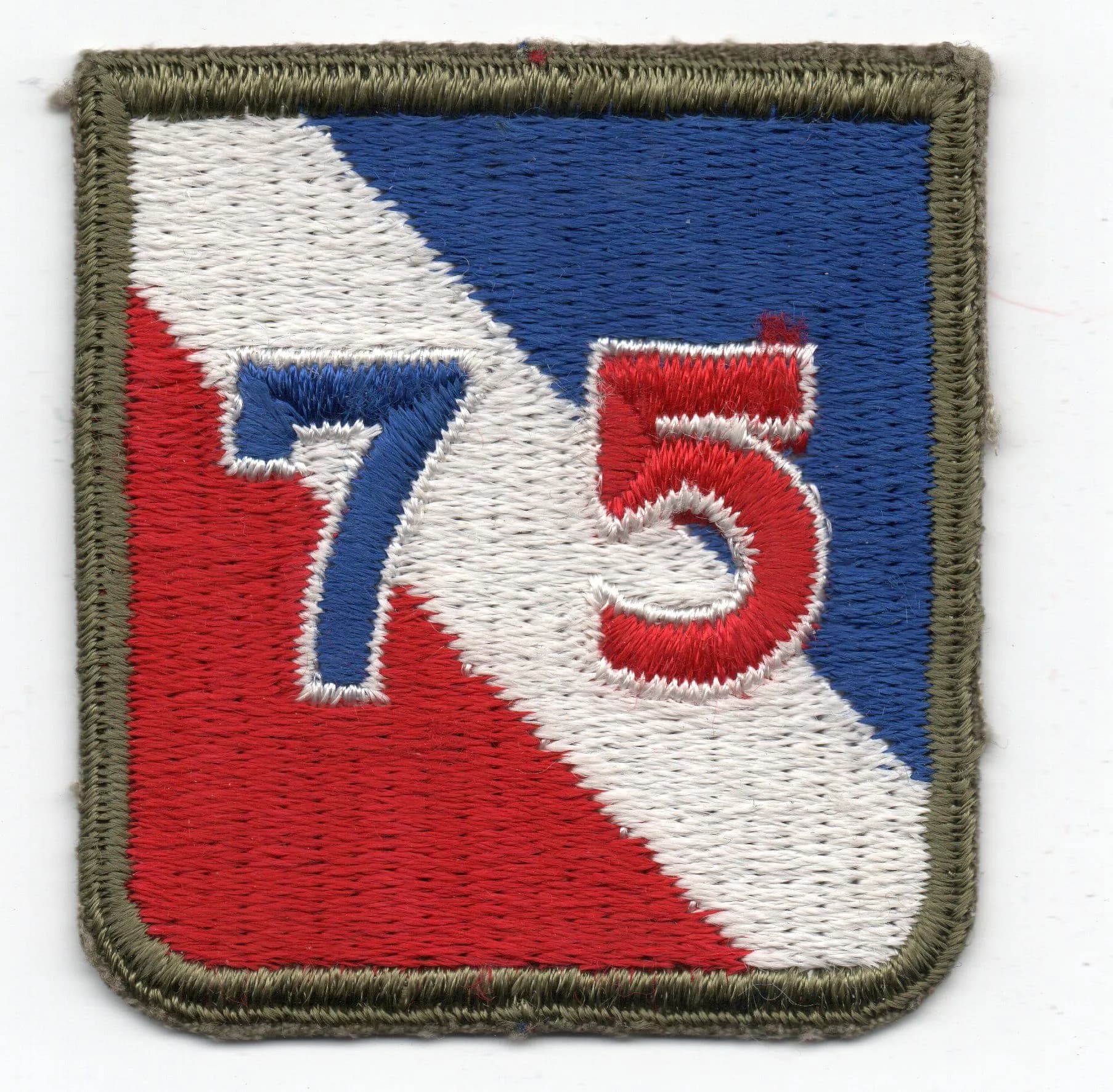 insigne de bras, Patch 75e division d'infanterie US WW2 - 1