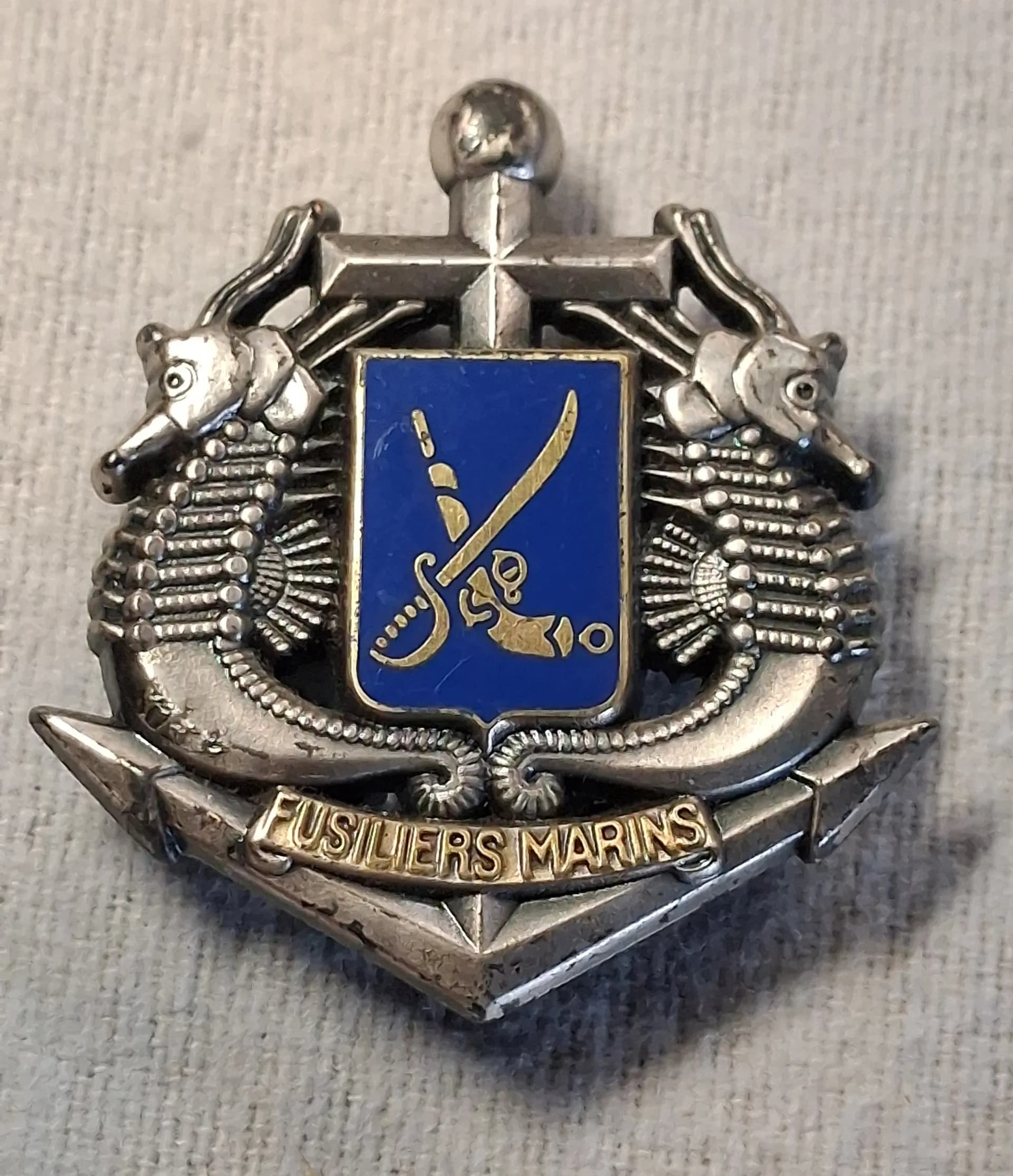 Insigne de béret de fusiliers marins  - 1