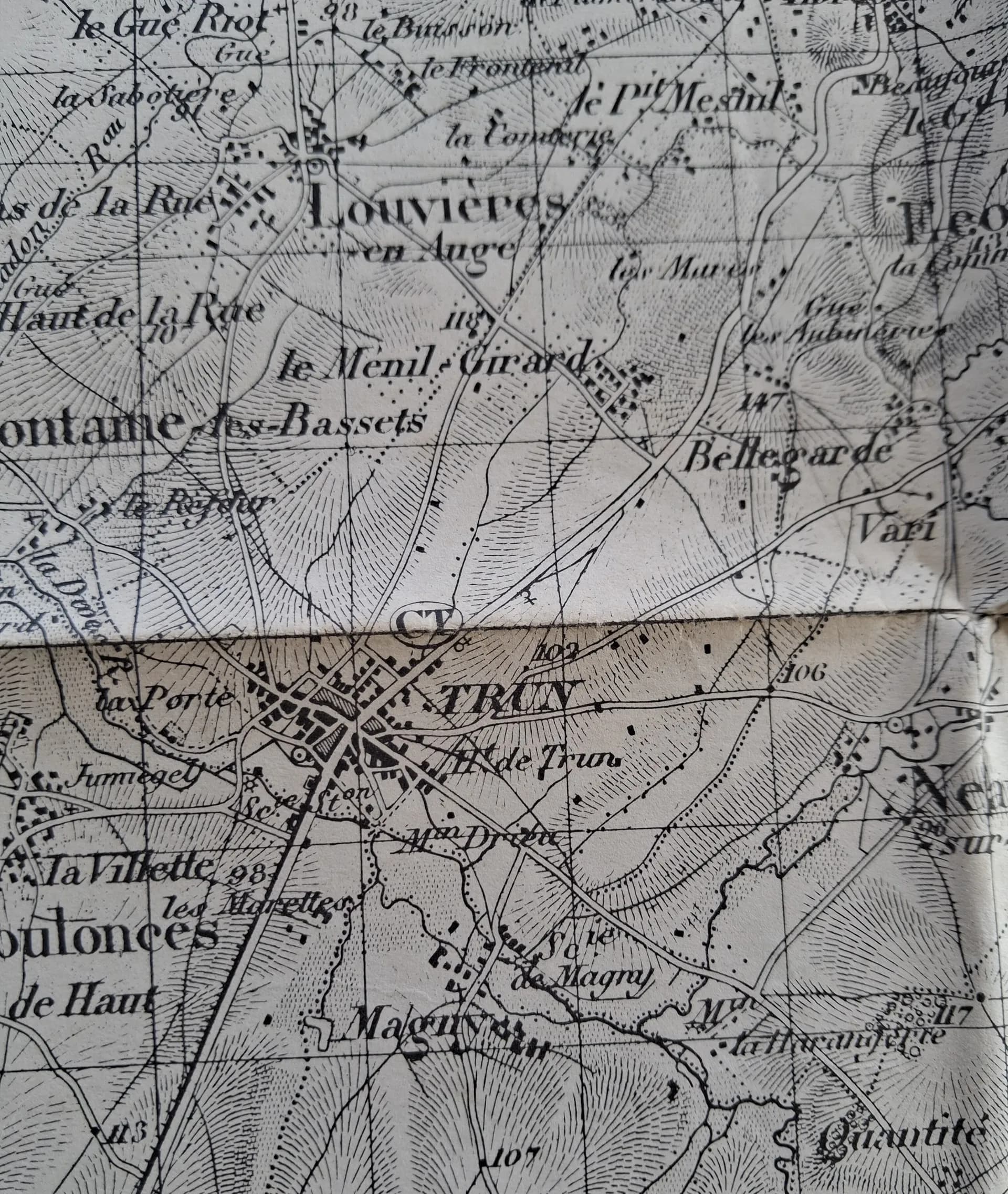 Carte poche de Falaise 1943 - 5