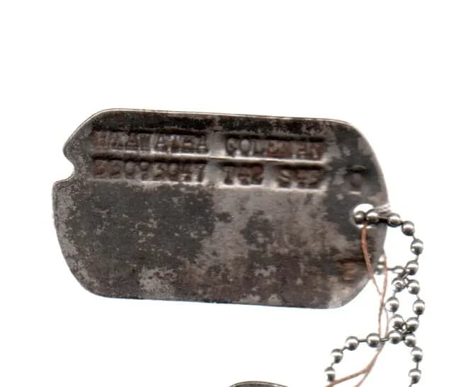 jeu de 2 plaques d'identité (Dog tag) Hiawatha Coleman avec chainette - 2