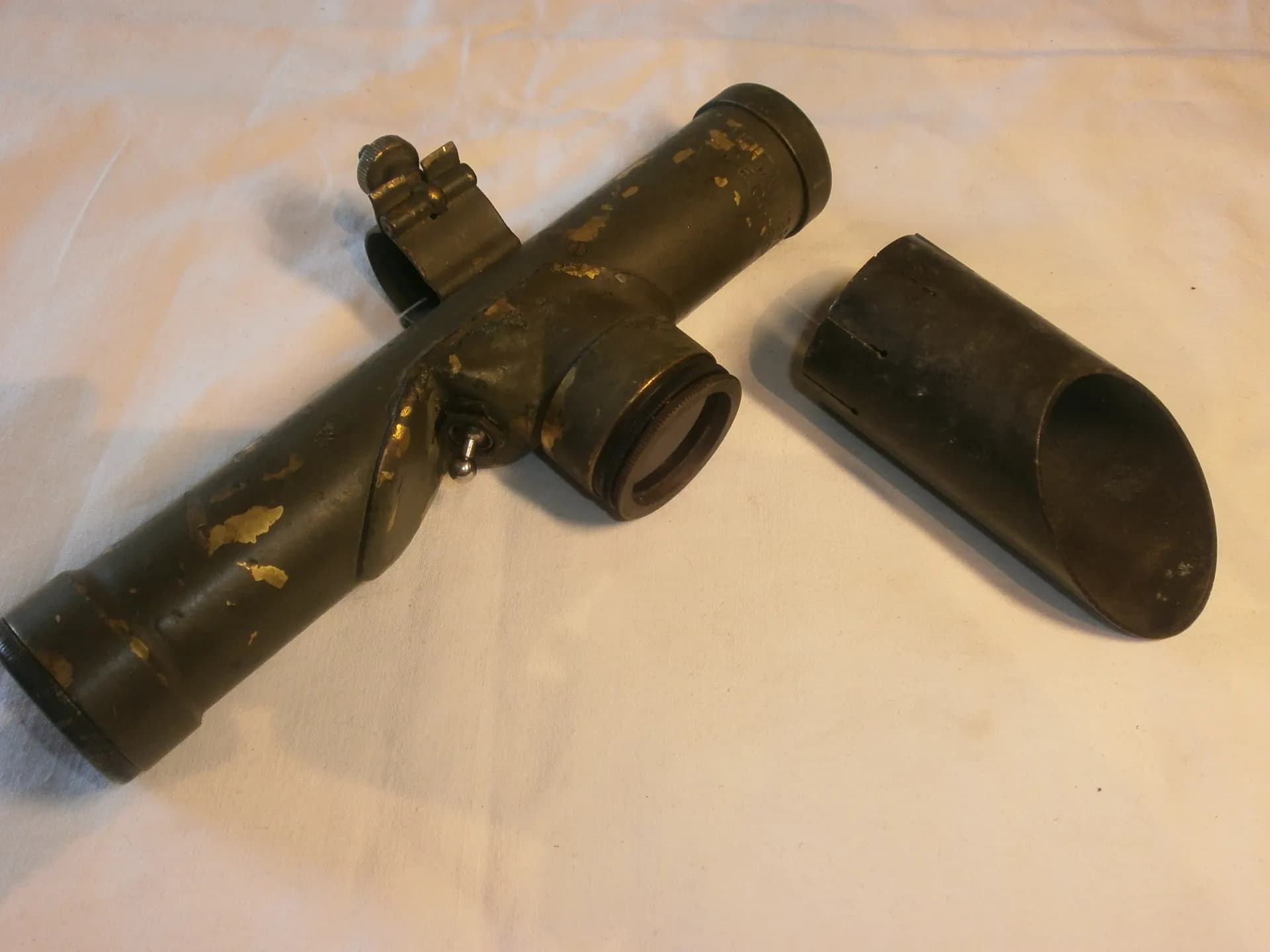 appareil d'éclairage pour tir de nuit mortier , artillerie US WW2 - 2
