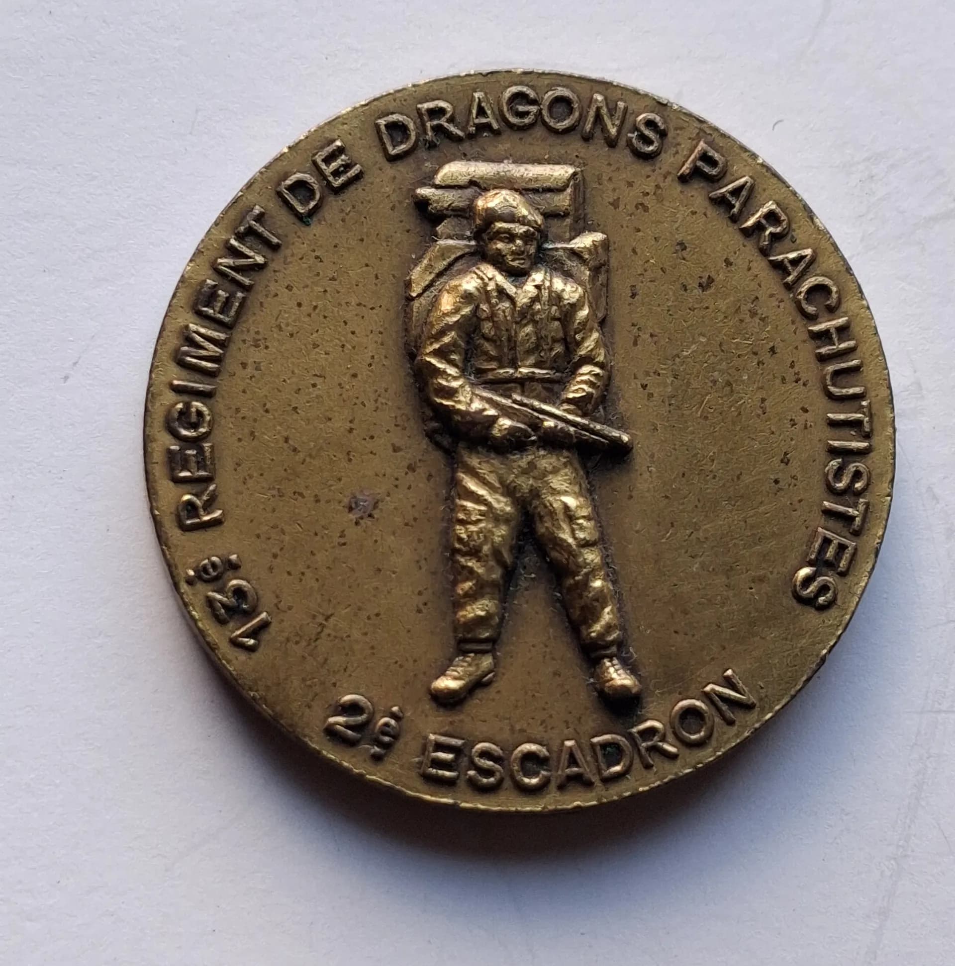 Medaille de table 13e RDP 2e escadron - 1