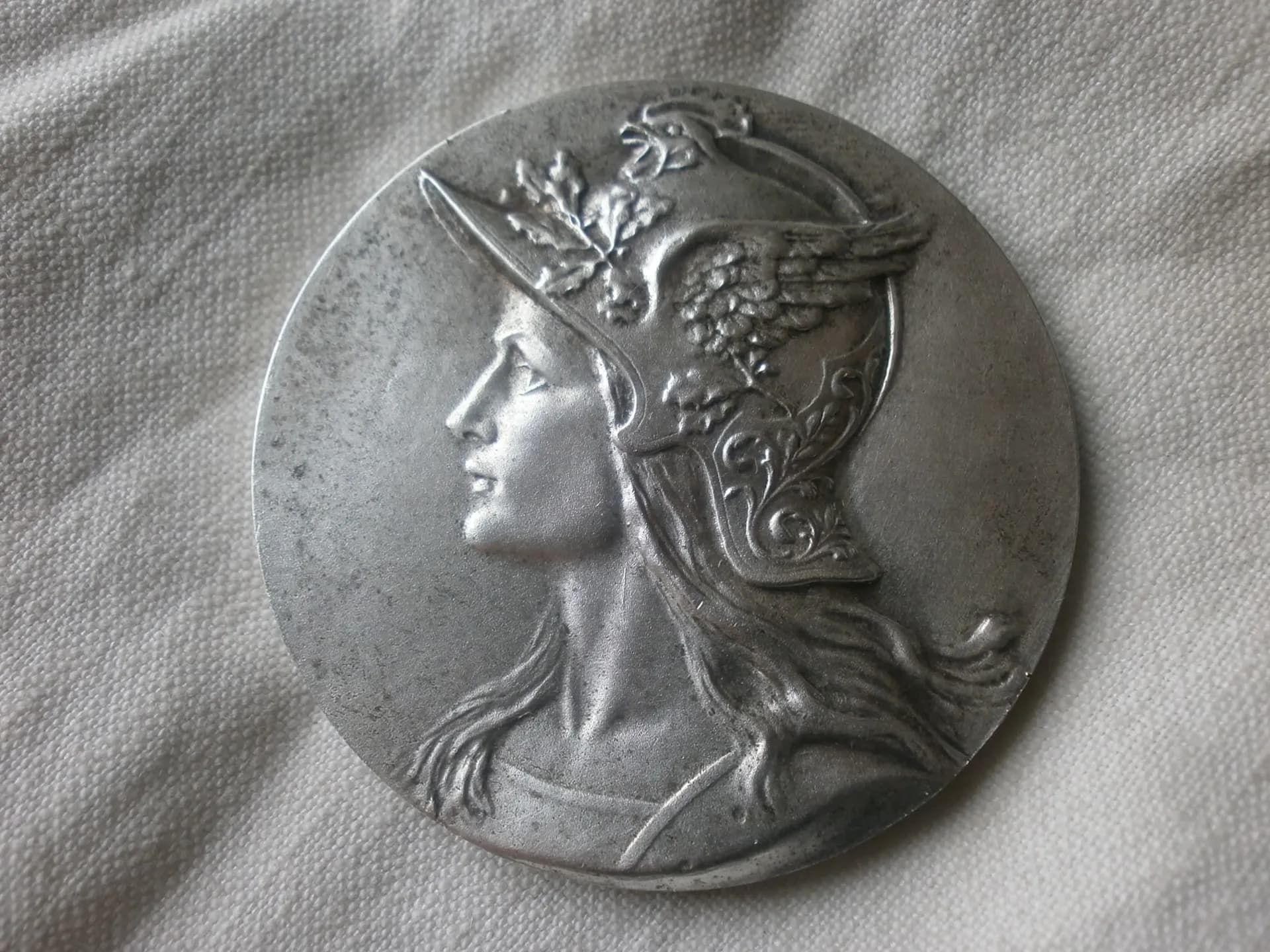 Médaille de table du syndicat des industries du livre. Bronze argenté - 2