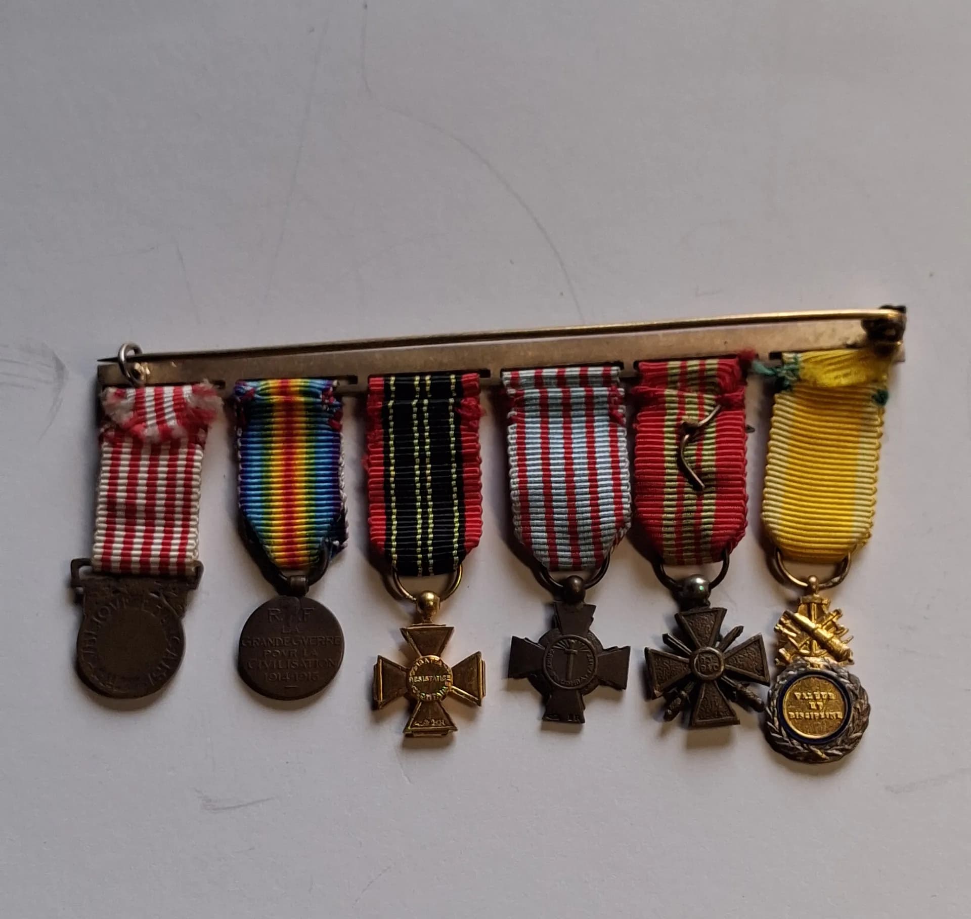 2 barrettes de décorations miniatures ww1 et ww2 - 5