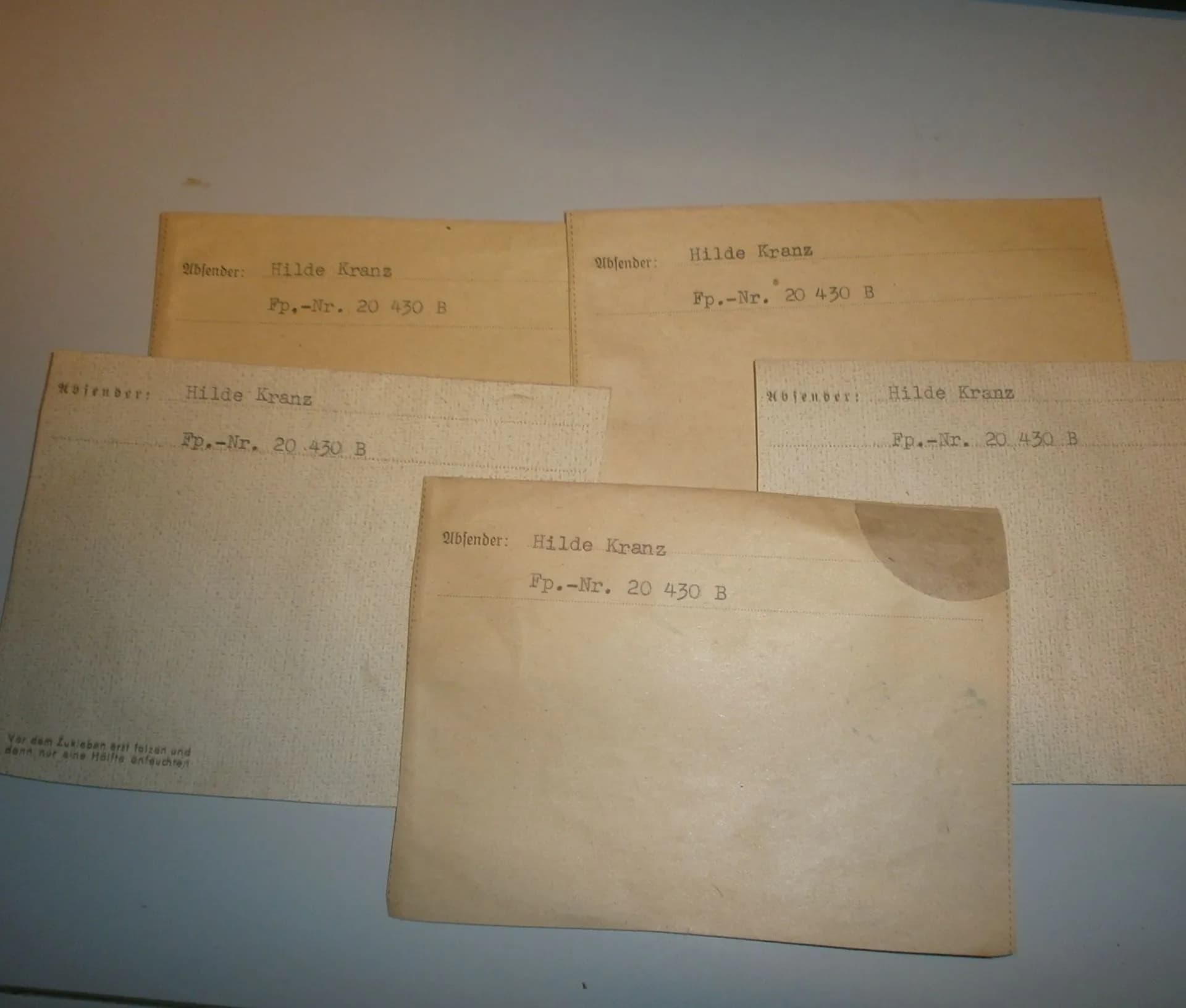 5 courriers envoyés par un soldat allemand du Mans en Mai et juin 1944 - 4