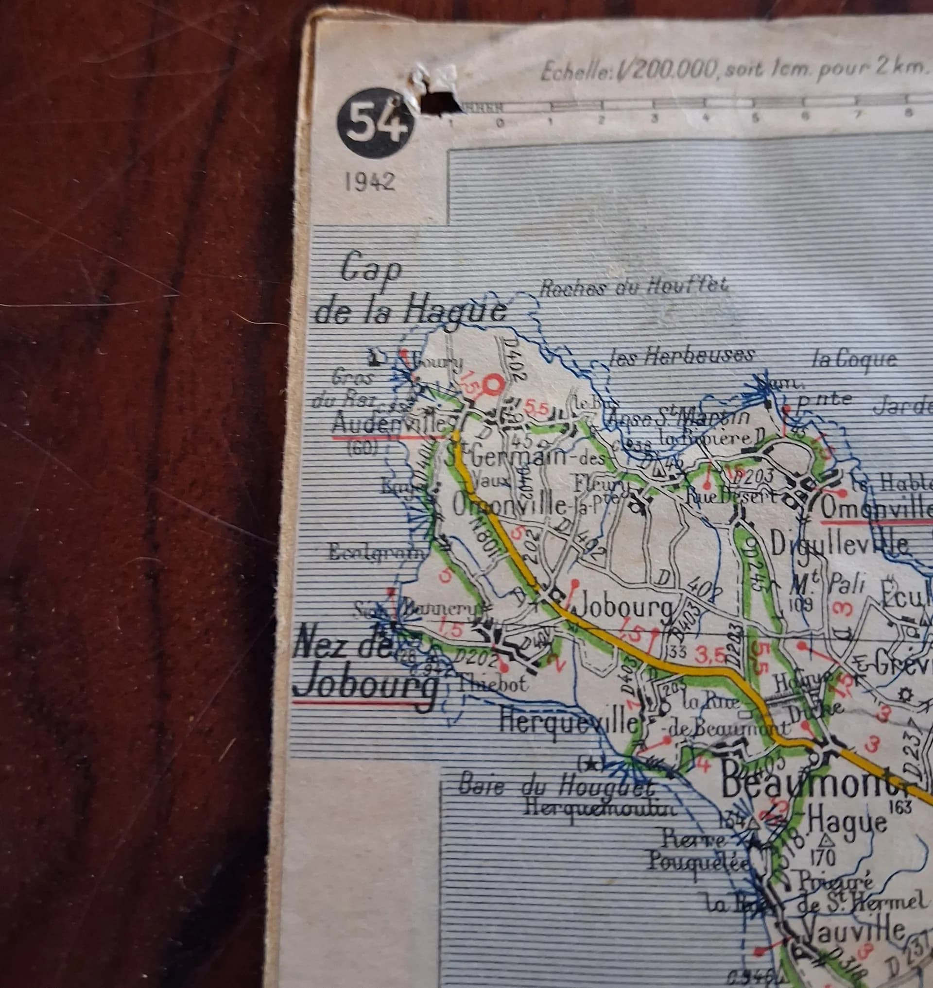 Carte Nichelin Normandie 1942 - 1