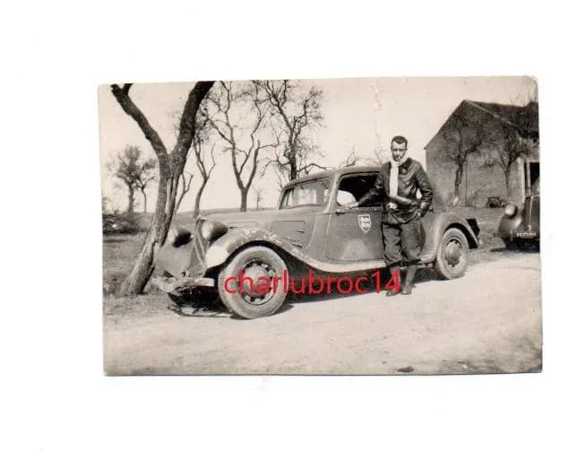 photo traction avec insigne normand 1940 ? - 1