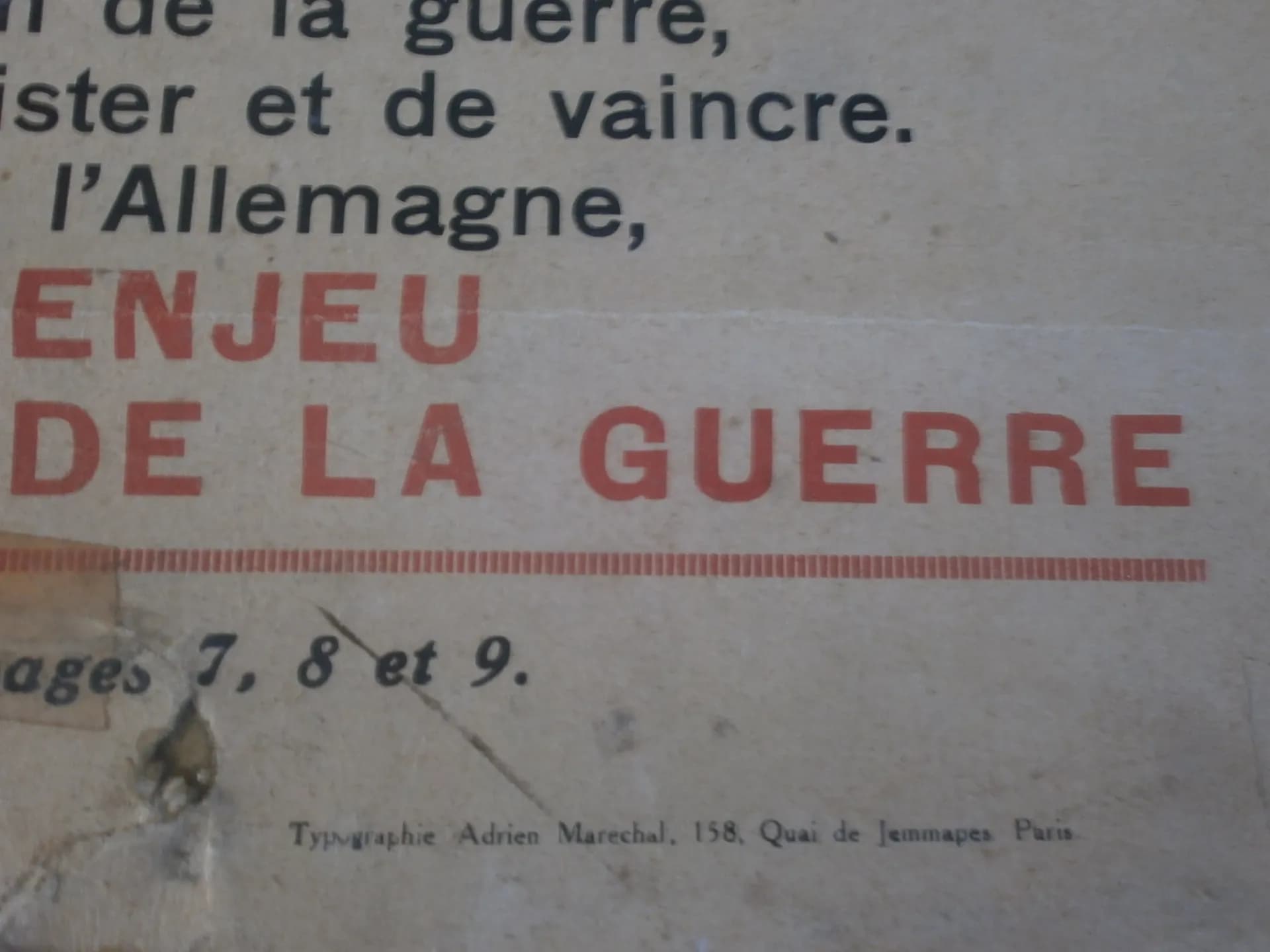 Affiche "le grand état-major allemand avait prémédité ses atrocités" - 4