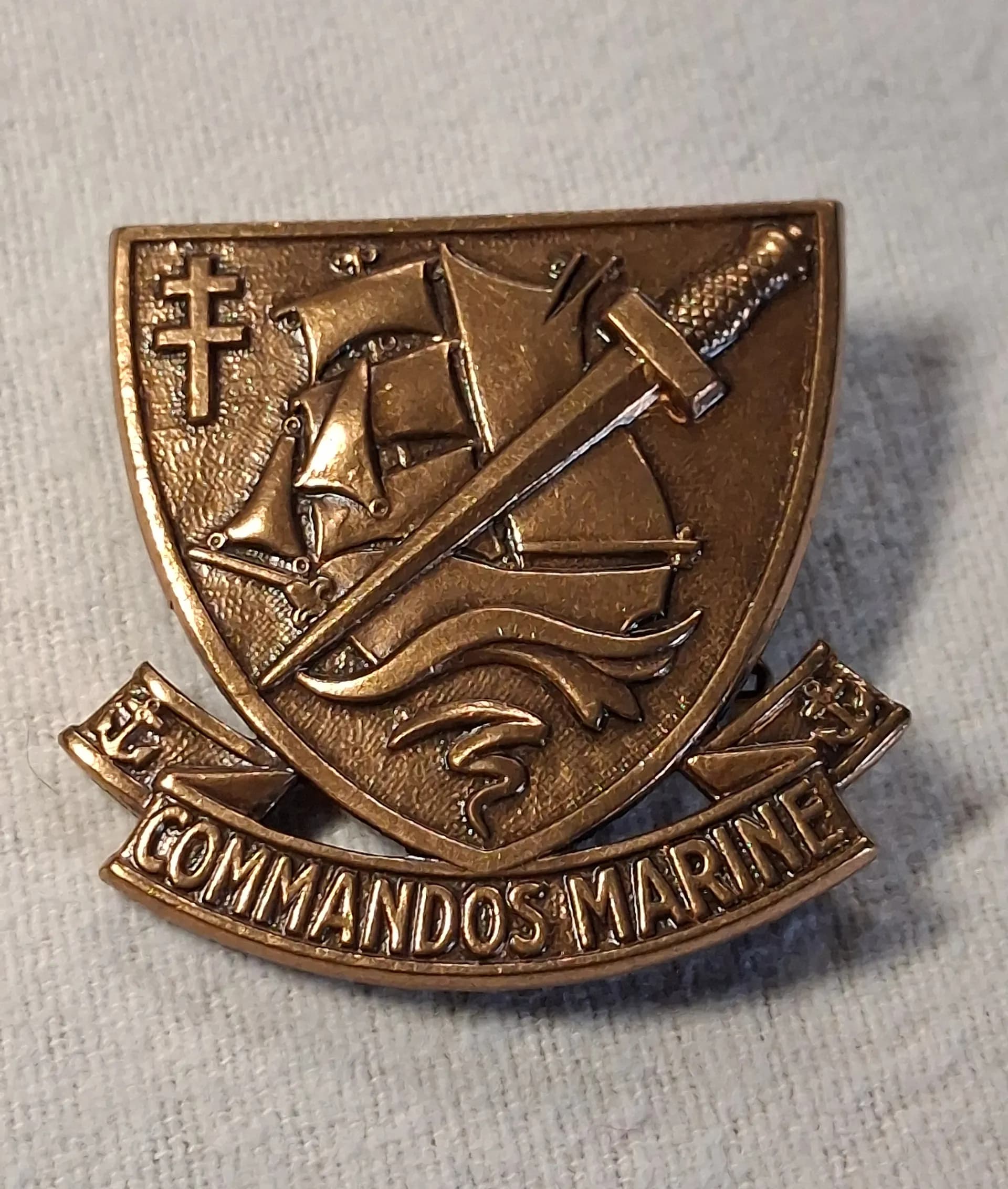 Insigne de béret commandos marine - 1