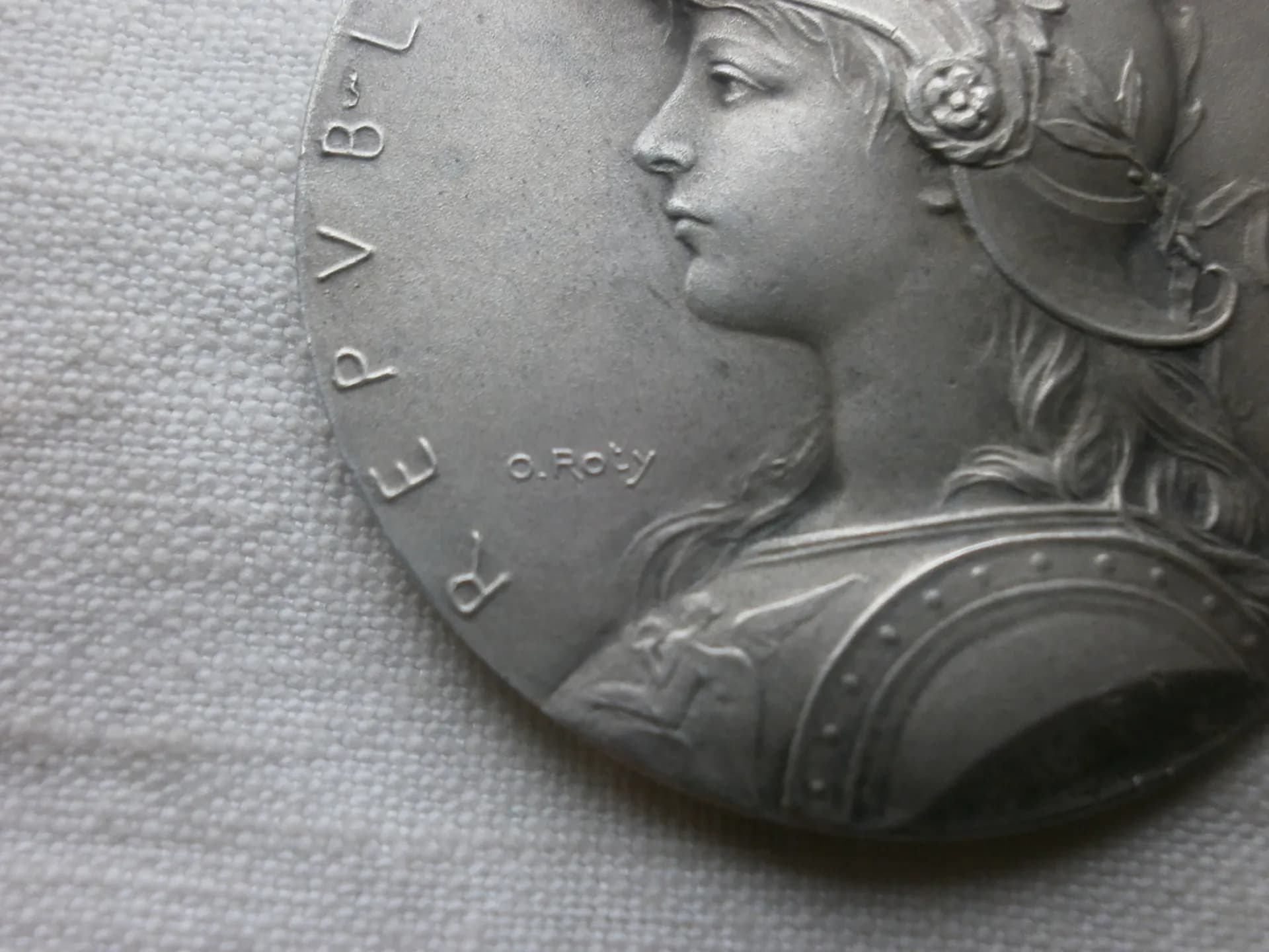Médaille de table argent. Prix du ministère de l'intérieur O. Roty - 3