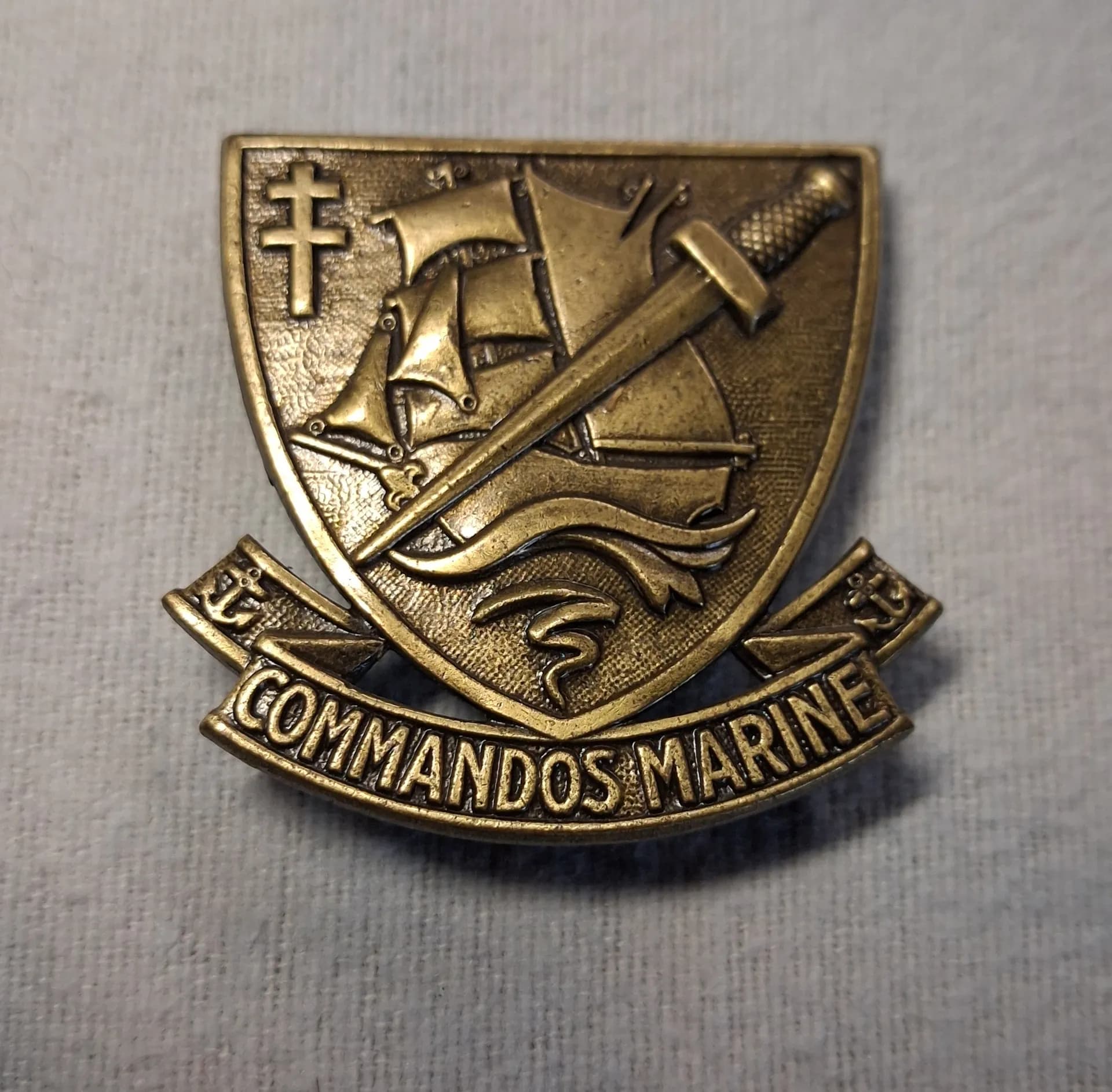 Insigne de béret commandos marine - 1