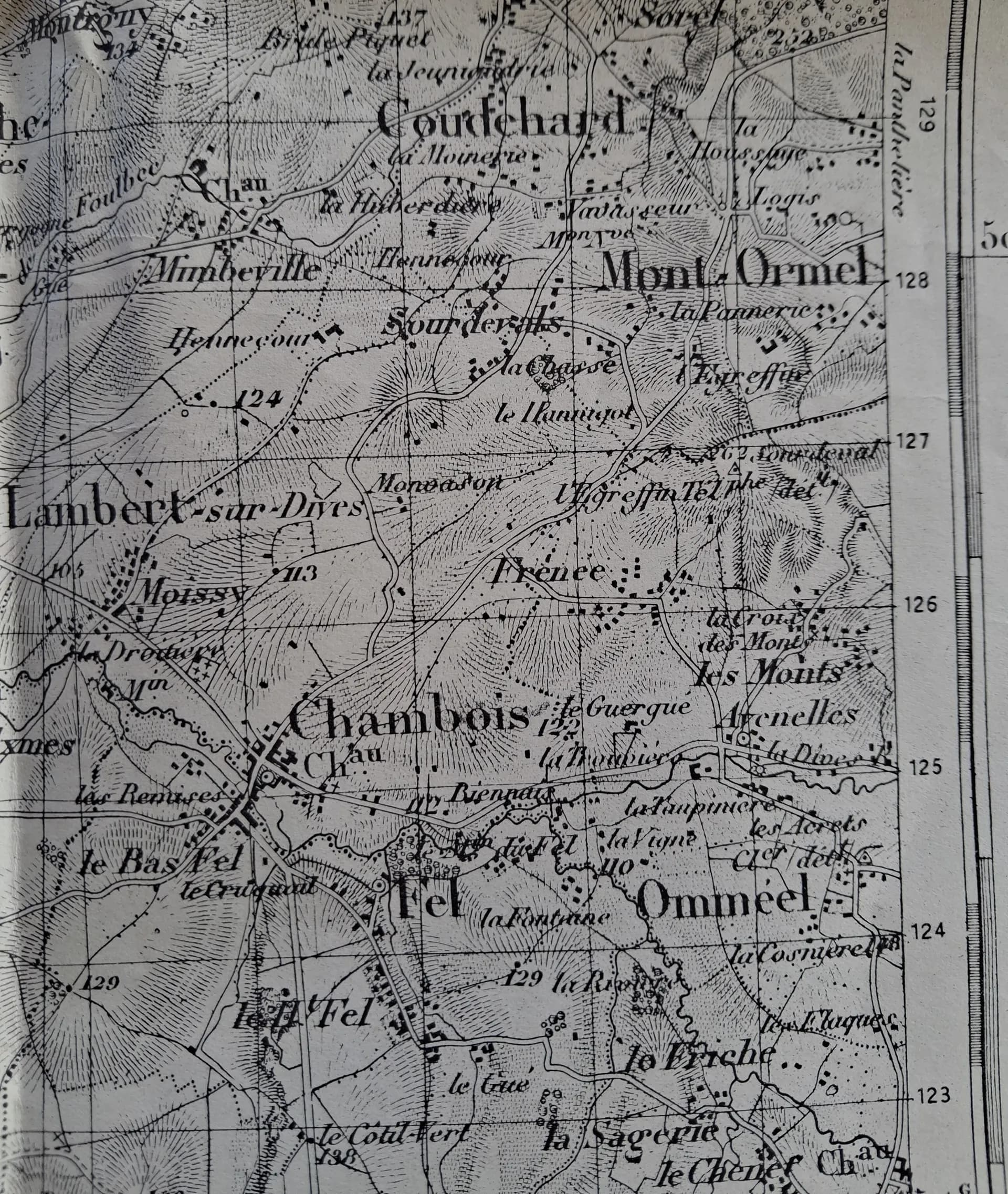 Carte poche de Falaise 1943 - 6
