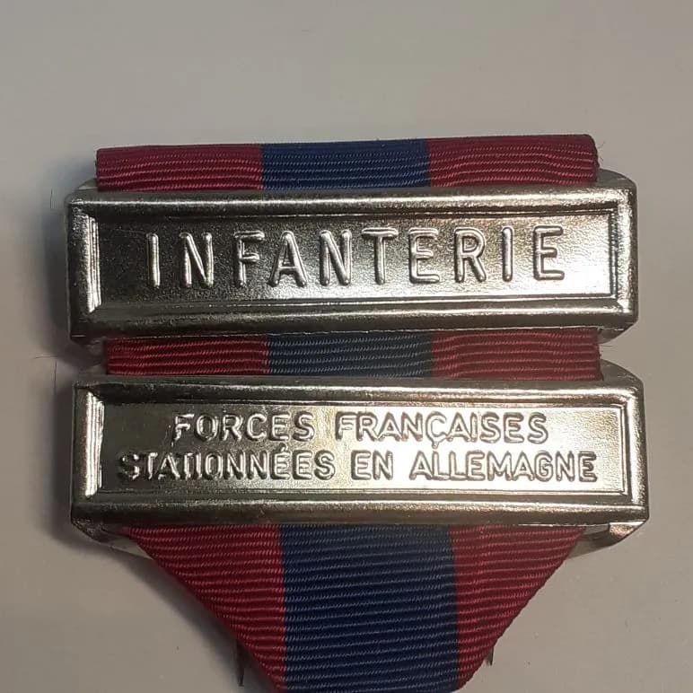 médaille de la défense nationale  bronze. Agrafes Infanterie et FFA - 3