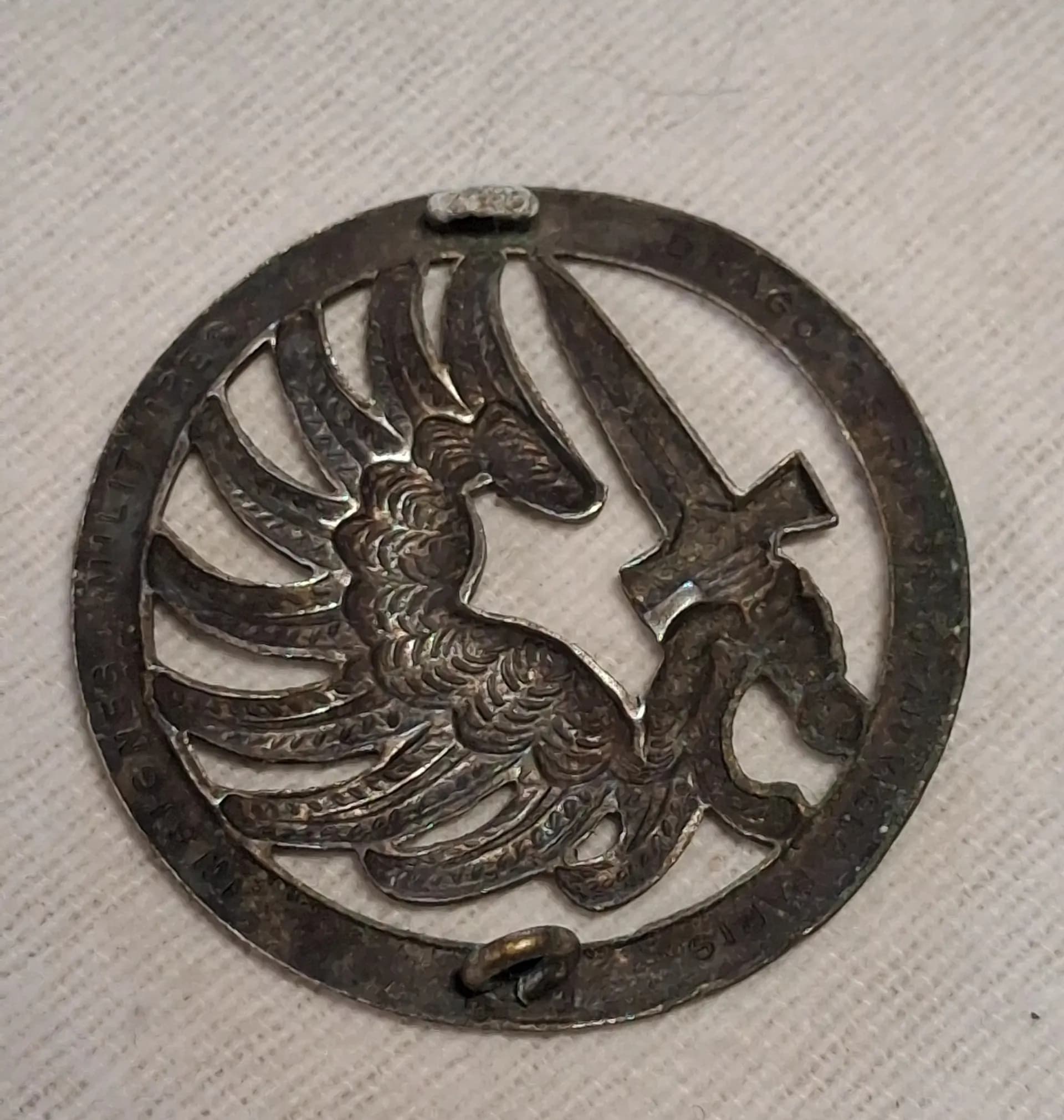 Insigne de béret parachutiste Deago Romainville  - 2