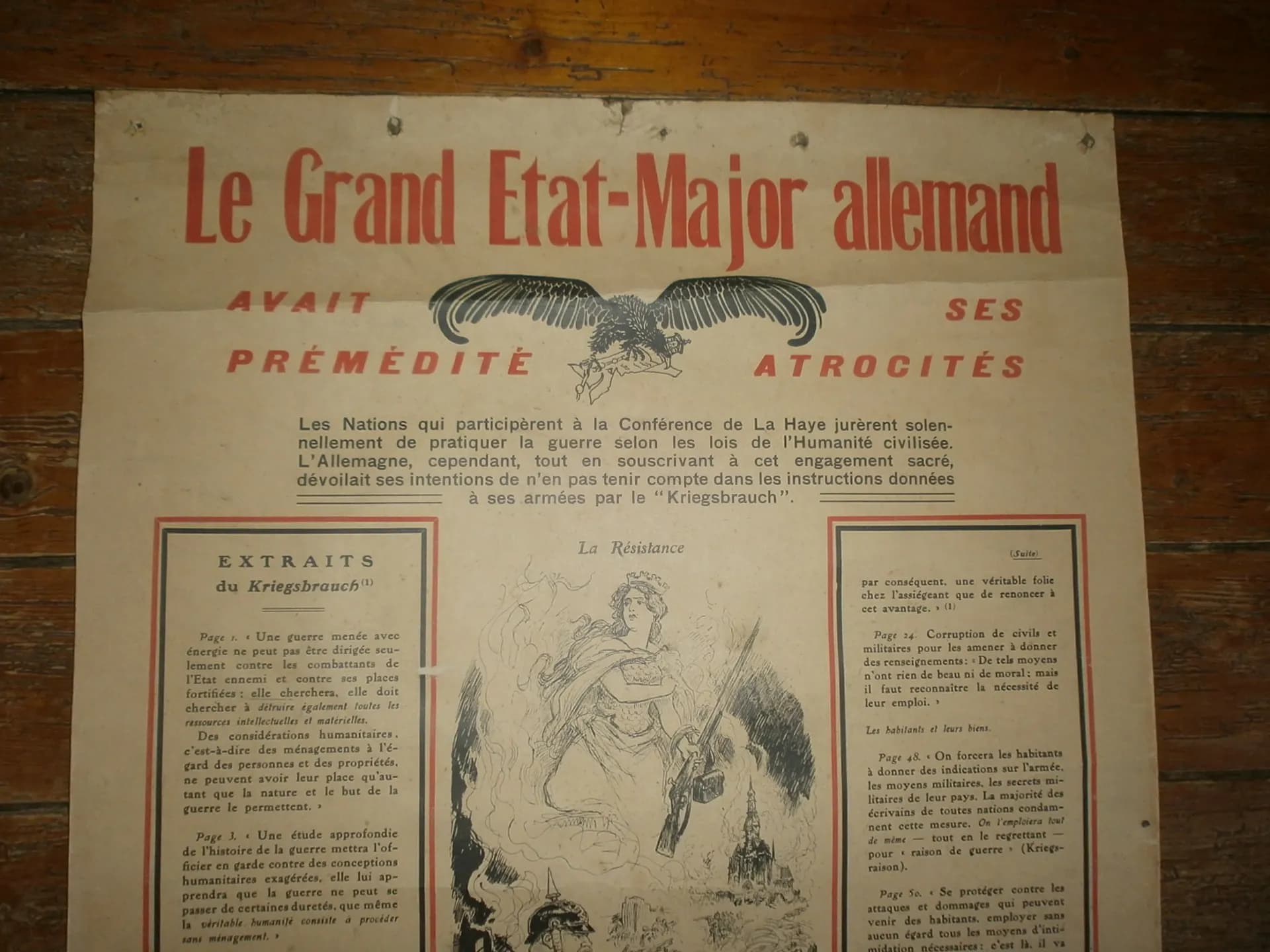 Affiche "le grand état-major allemand avait prémédité ses atrocités" - 2