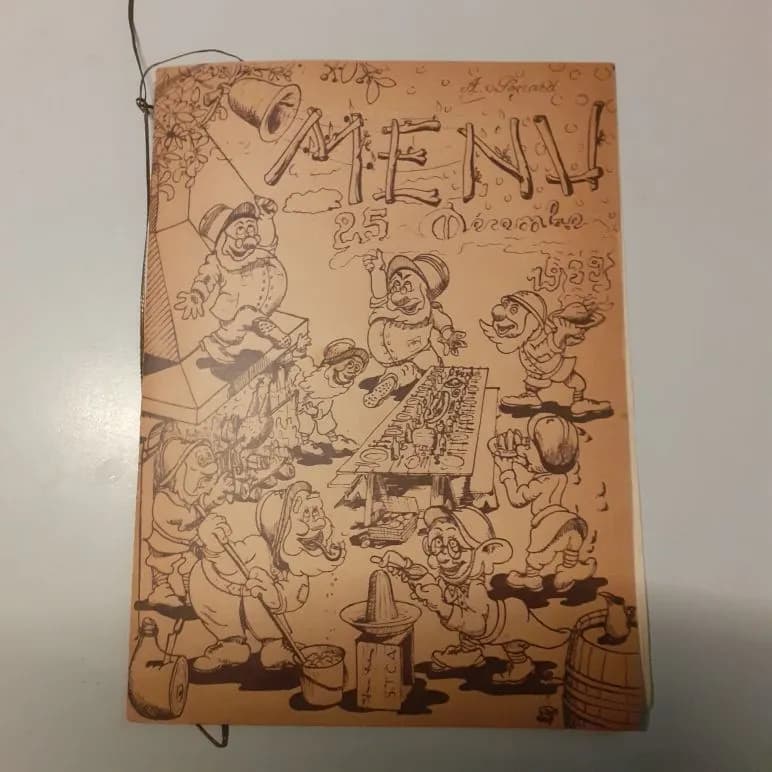 menu humorisitique de Noel 1939. S.T.A.C - 1