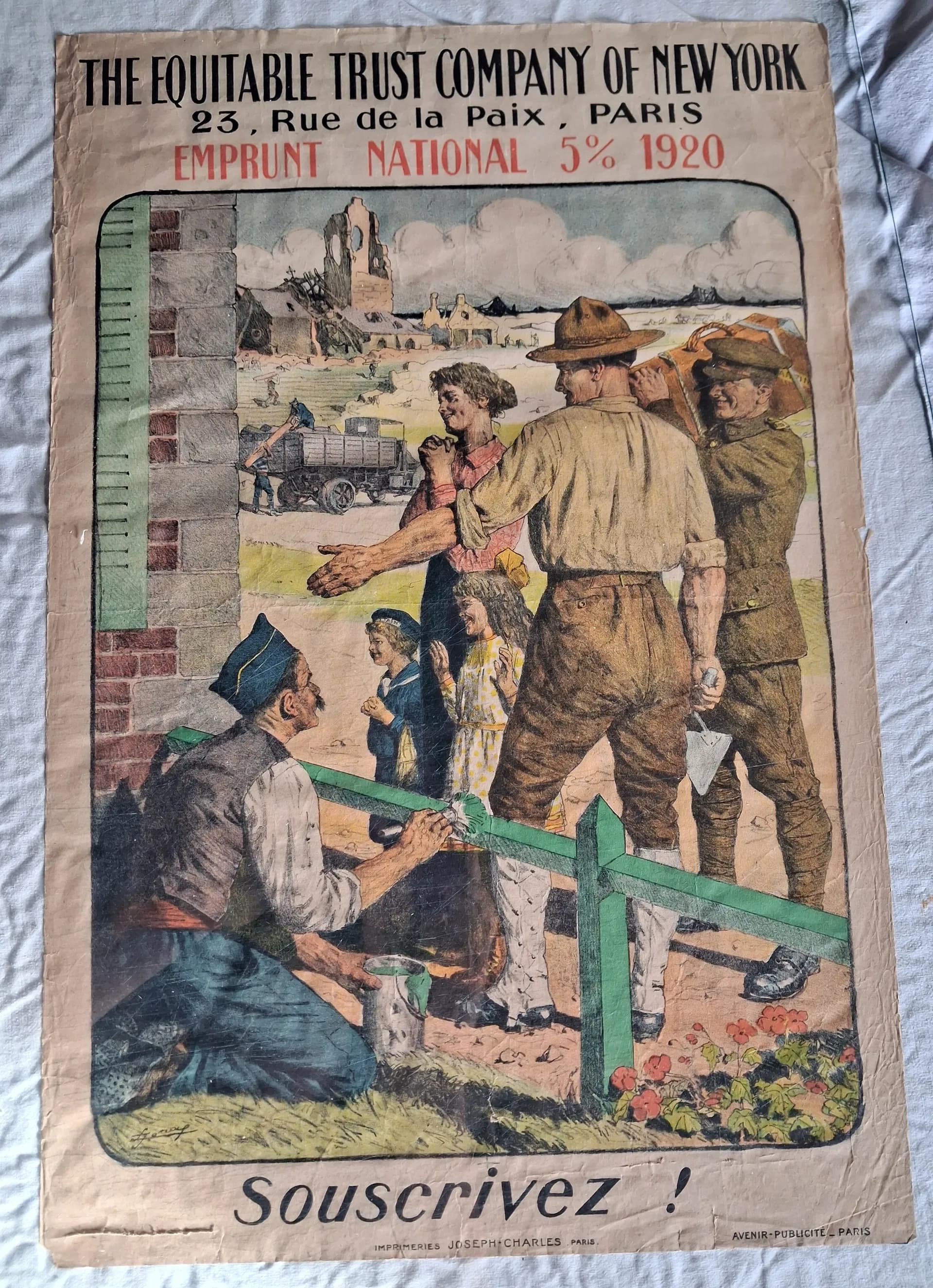 Affiche emprunt national 1920 - 1