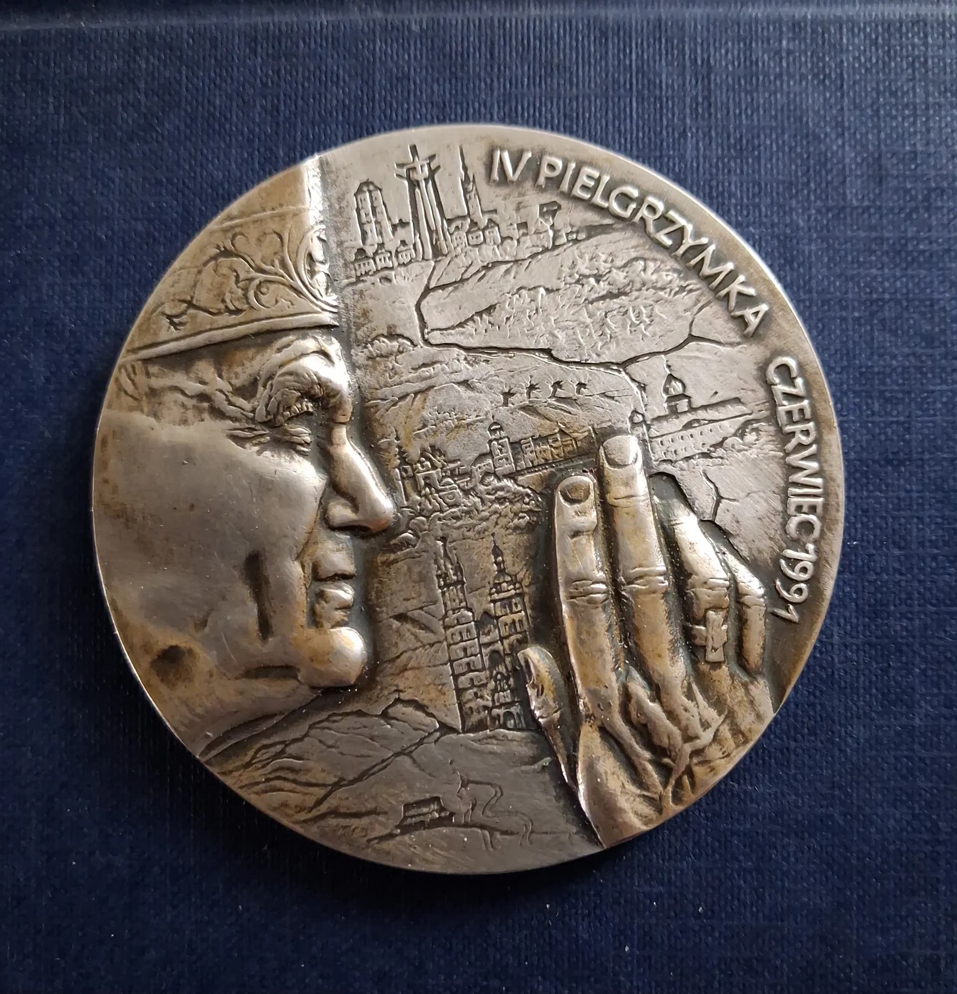 Medaille 4e pèlerinage Jean Paul II Varsovie 1991 - 1