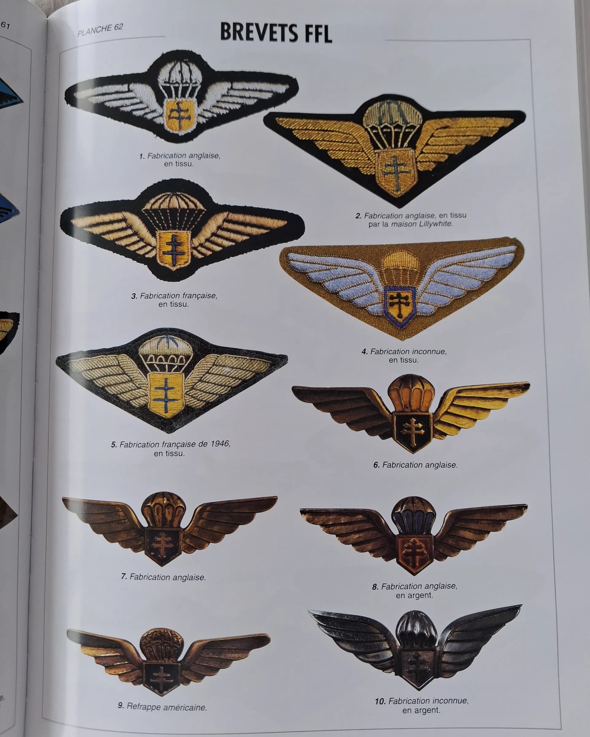 Livre insignes parachutistes français  - 5