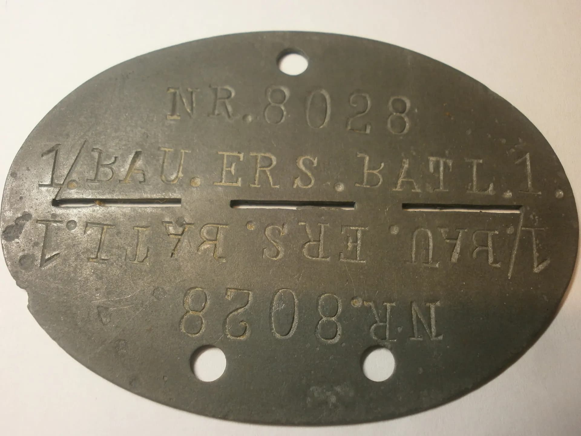 plaque d'identité du génie de la Wehrmacht - 3