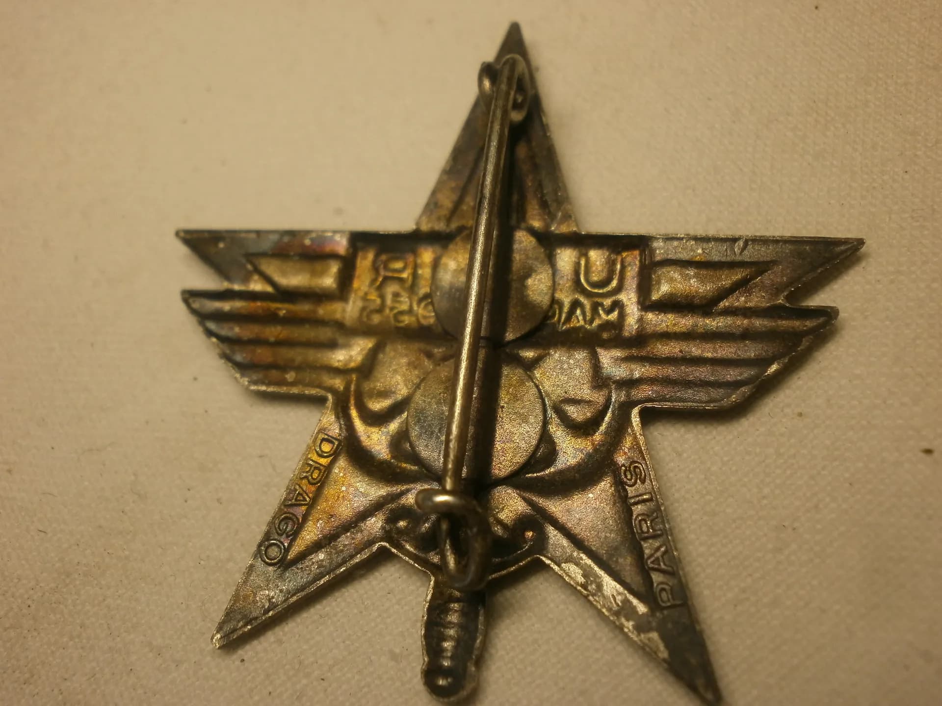 insigne union nationale des officiers de réserve Maroc 1955 - 2