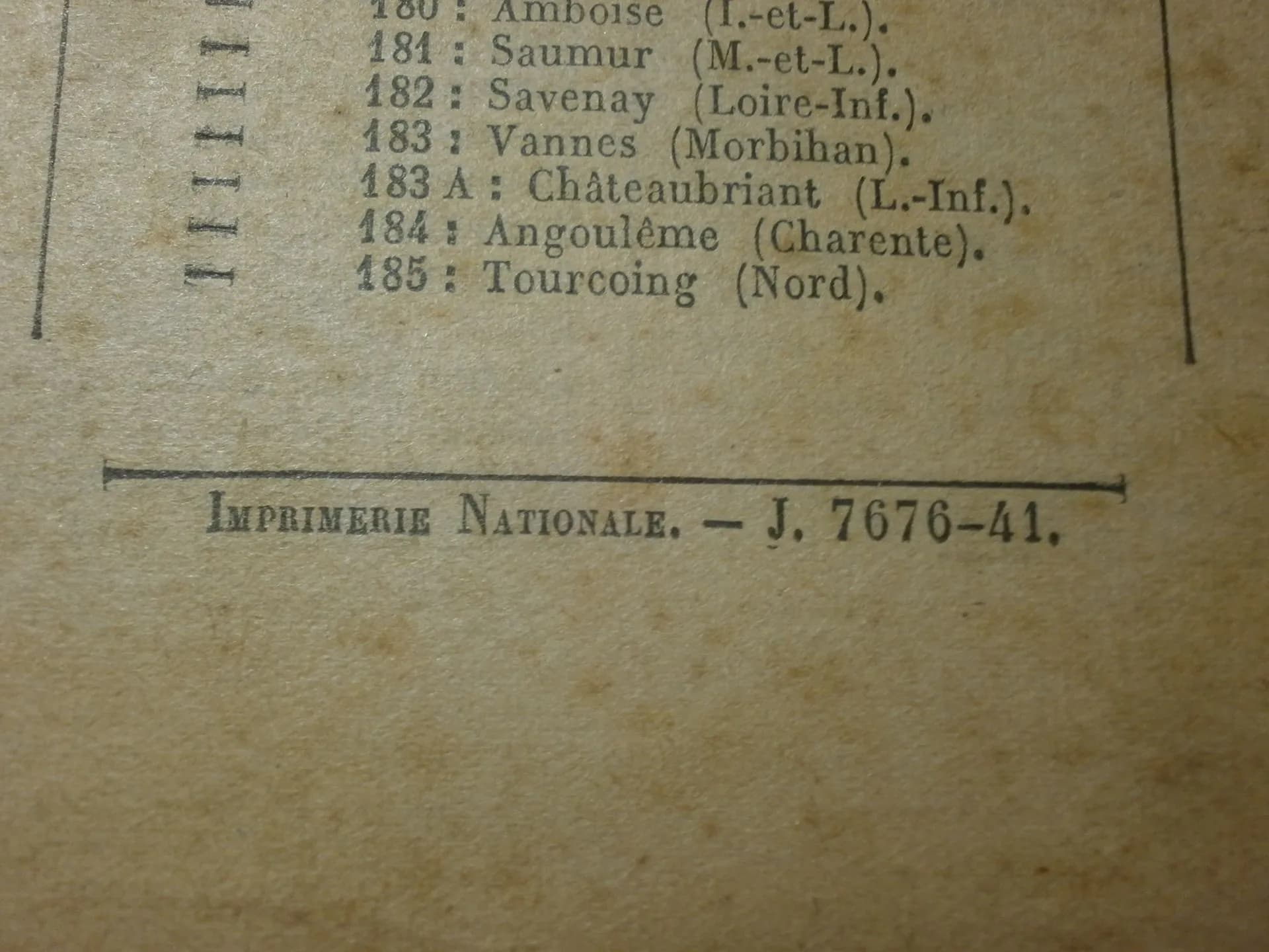 liste officielle de prisonniers de guerre français n° 76 de février 1941 - 3