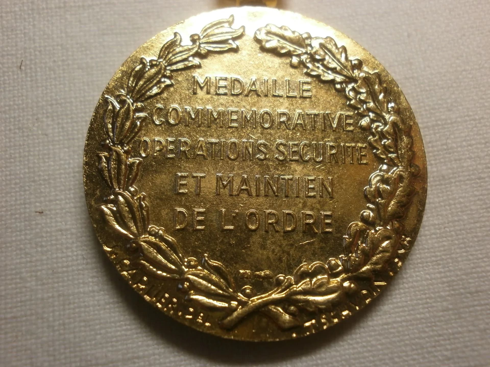 médaille commémorative opérations sécurité maintient de l'ordre Algérie - 3