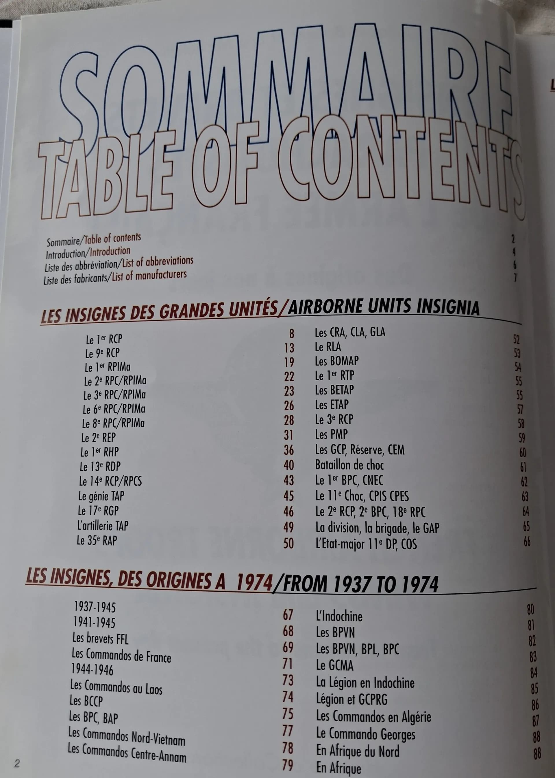 Livre insignes parachutistes français  - 3