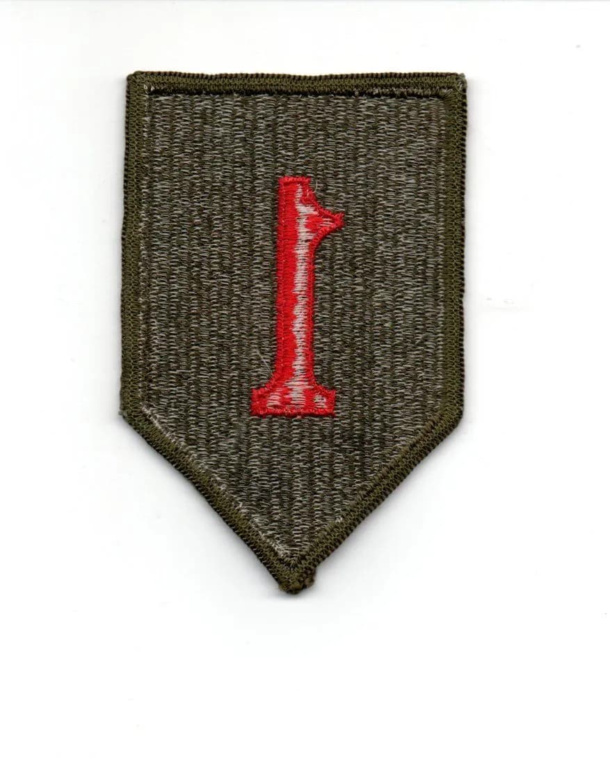 insigne tissé 1ere DIUS après 1950 - 2