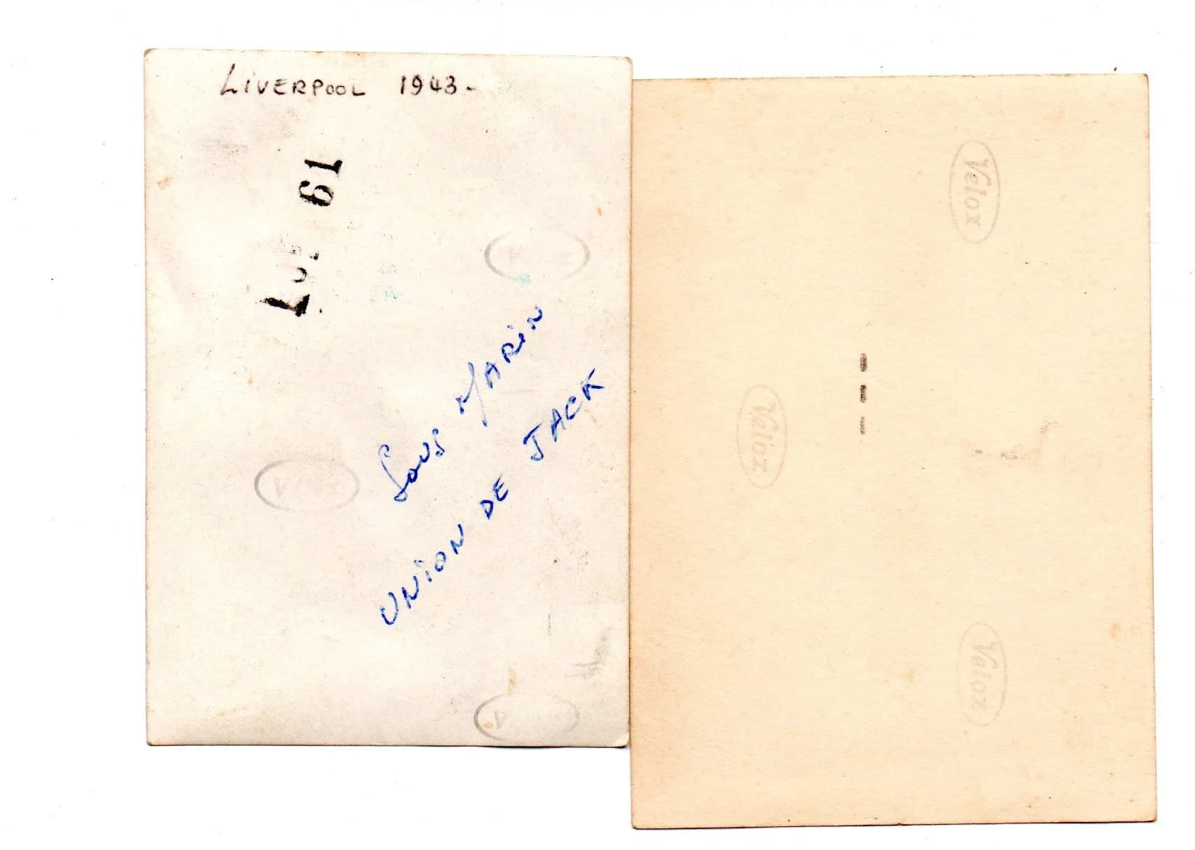 lot 12 photos marine : 5-6 juin 44.  1945 Brest. 1946 Cherbourg. Union de Jack liverpool - 12