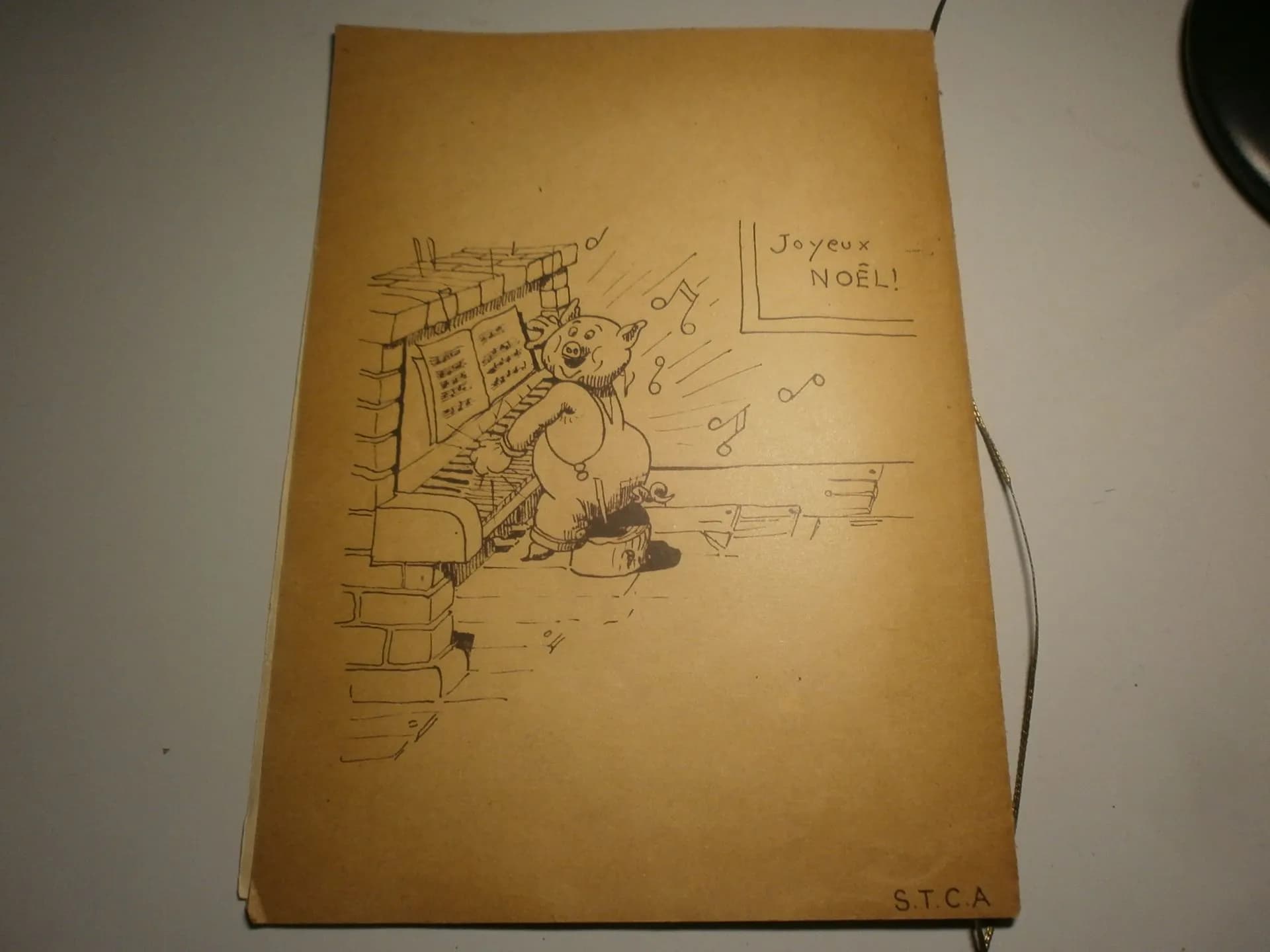 menu humorisitique de Noel 1939. S.T.A.C - 2