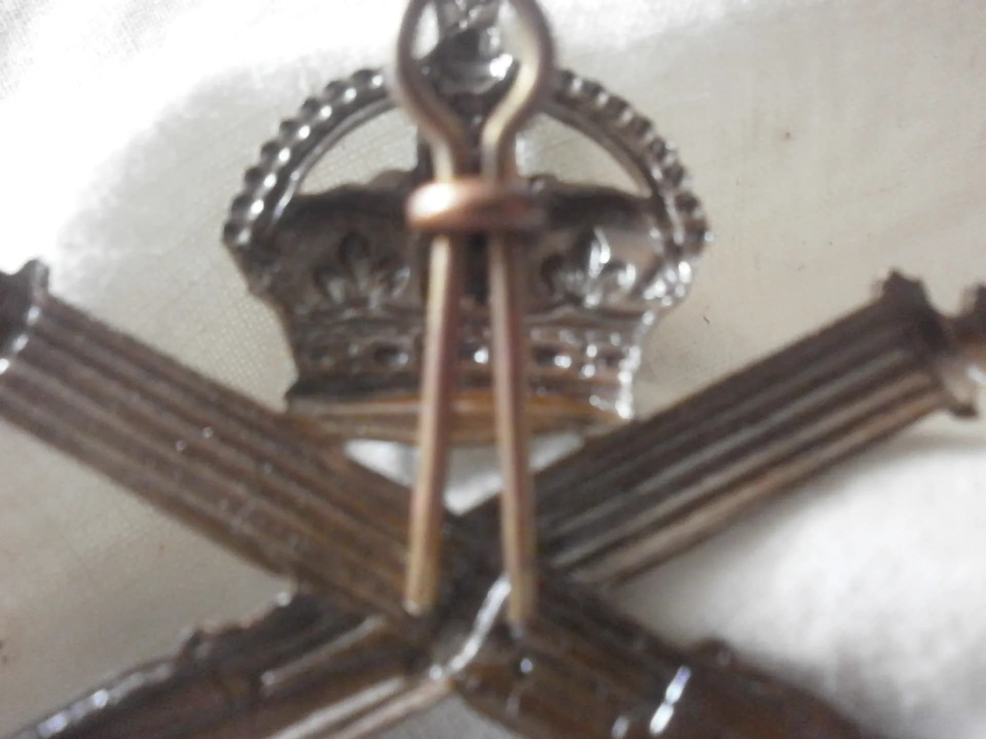 insigne de casquette d’officier du Canadian Machine Gun Corps WW1 - 6